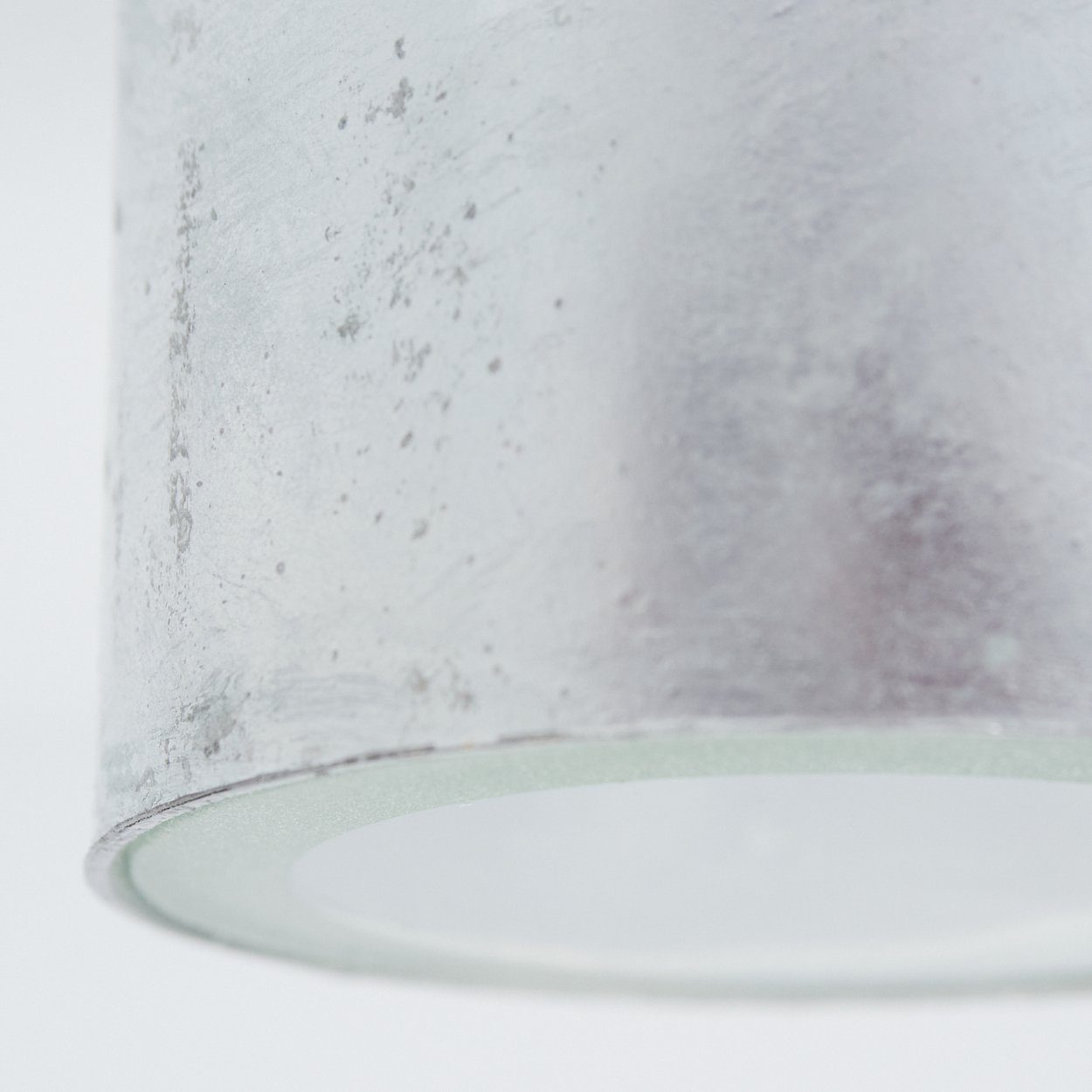 Edelstahlfarben/Weiß, »Civitatomassa« Außenleuchte hofstein Kelvin, in Außen-Wandleuchte aus für Metall/Glas IP44 ohne m. Wandlampe Leuchtmittel, Terrasse/Eingangsbereich, 1xGU10, 2900 Lichteffekt