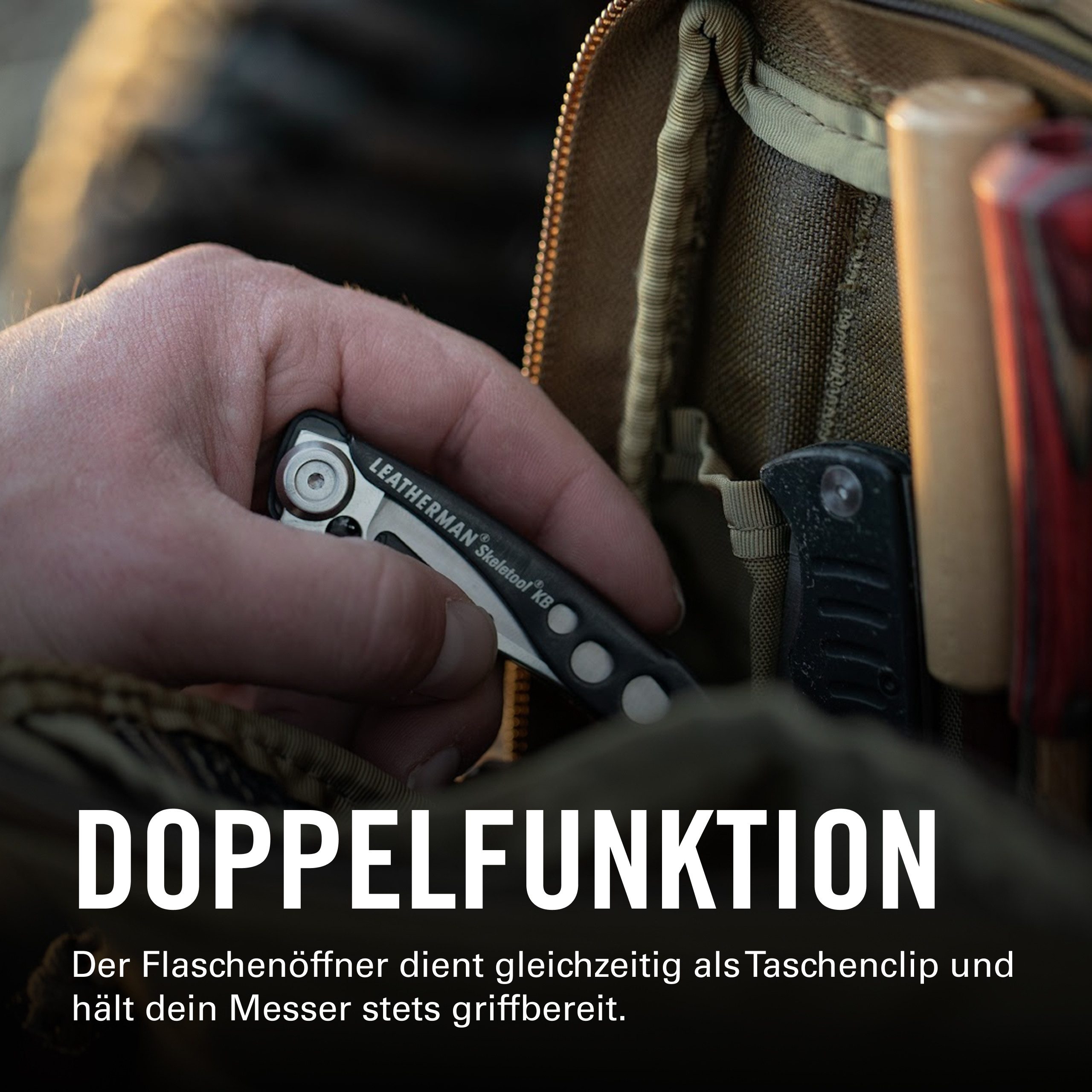 Leatherman Taschenmesser Leatherman Skeletool KB - Taschenmesser mit Flaschenöffner