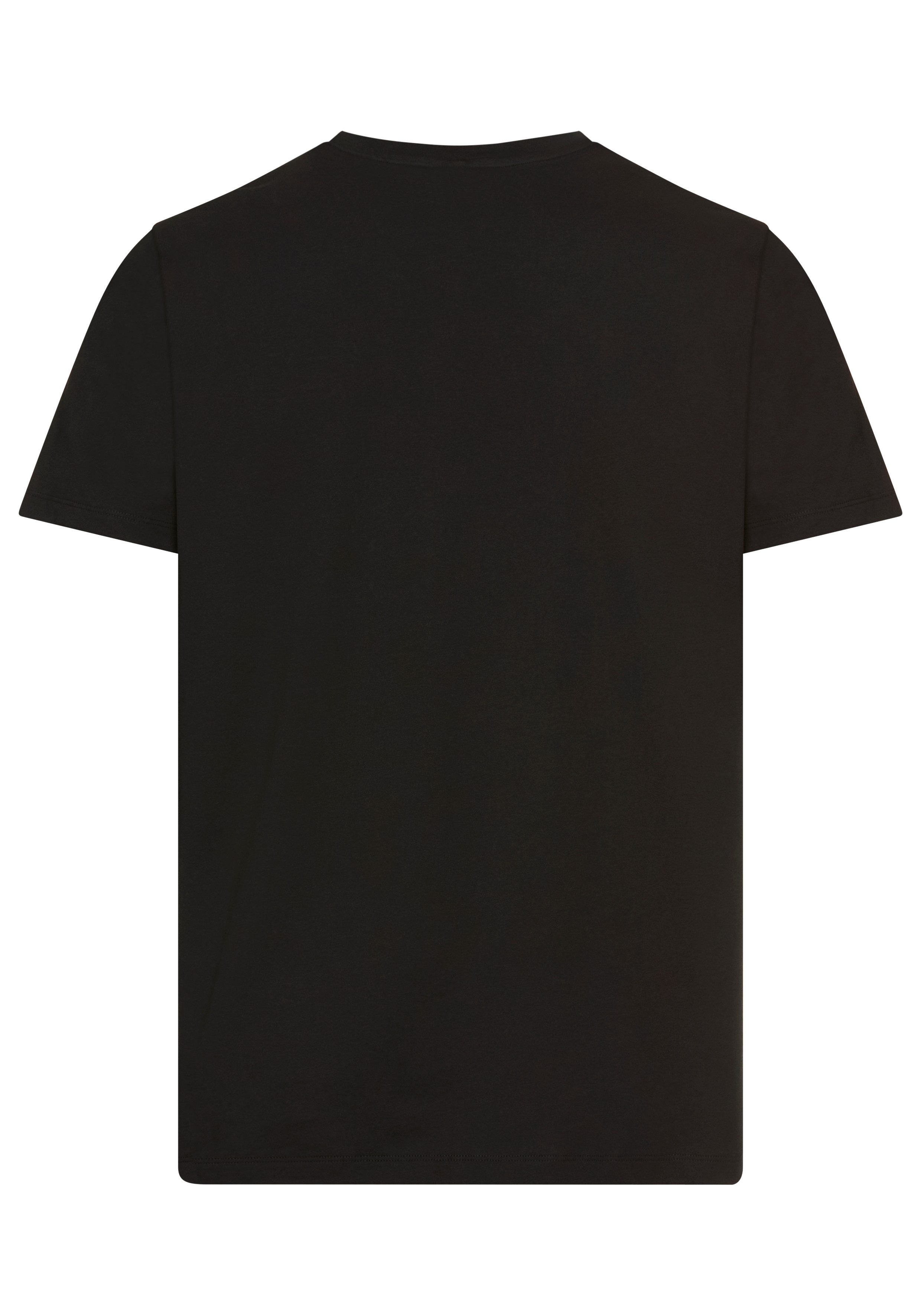 BOSS T-Shirt Rundhals, Jersey, kleines Logo, günstig online kaufen