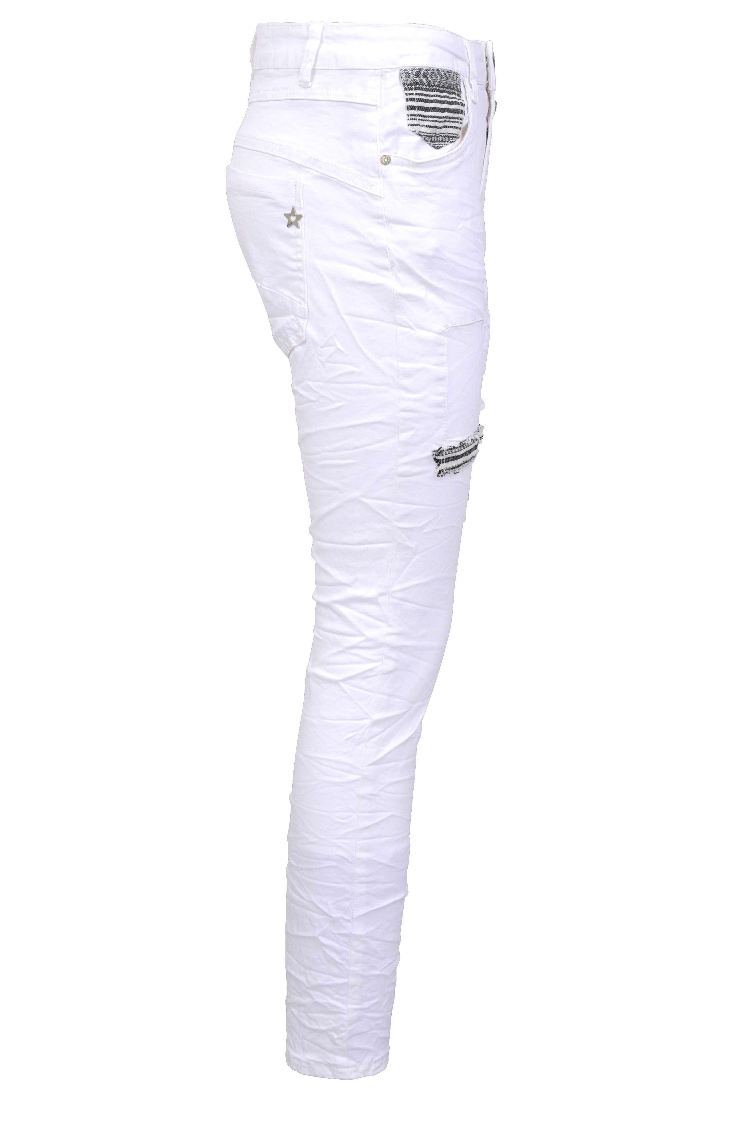 Jewelly Regular-fit-Jeans Stretch Boyfriend Jeans - günstig online kaufen