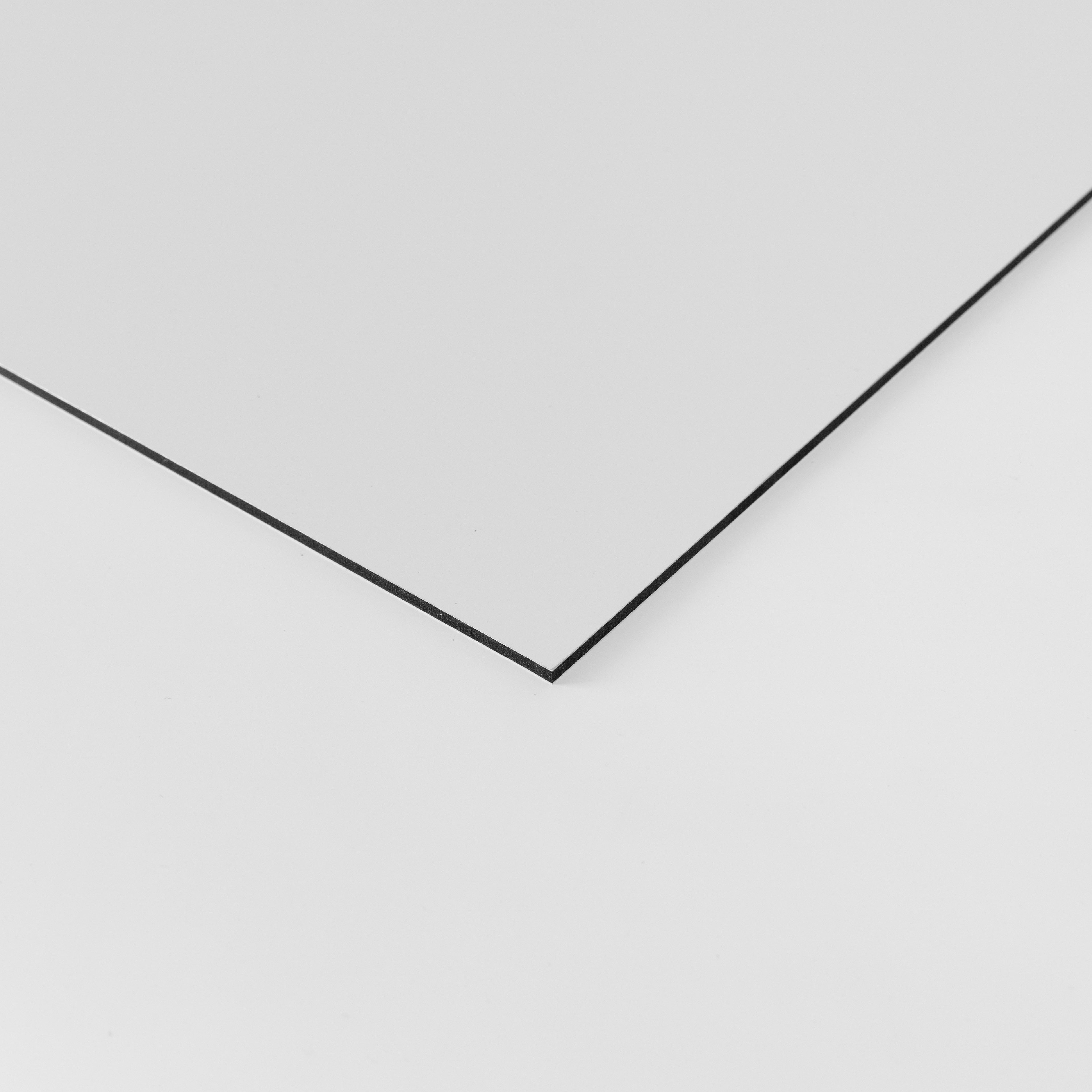 queence Herdblende-/Abdeckplatte Alu Dibond, White Dibond, weiß, Verbundplatte, Alu Dibond, (1 tlg), beidseitige Bearbeitung möglich, für innen und außen