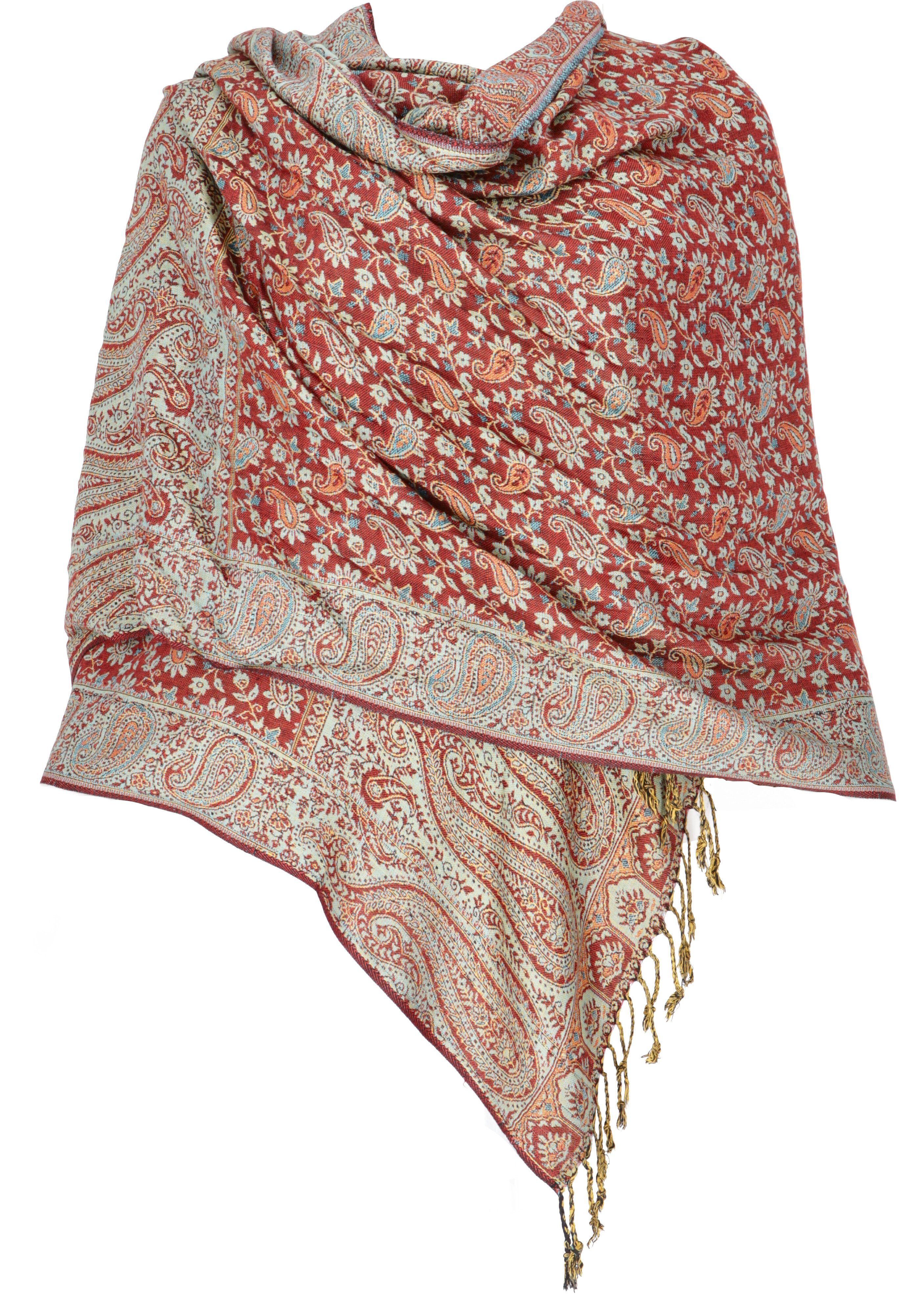 Guru-Shop Halstuch Indischer Schal, Stola Motiv Paisley Muster,.. 8 mit