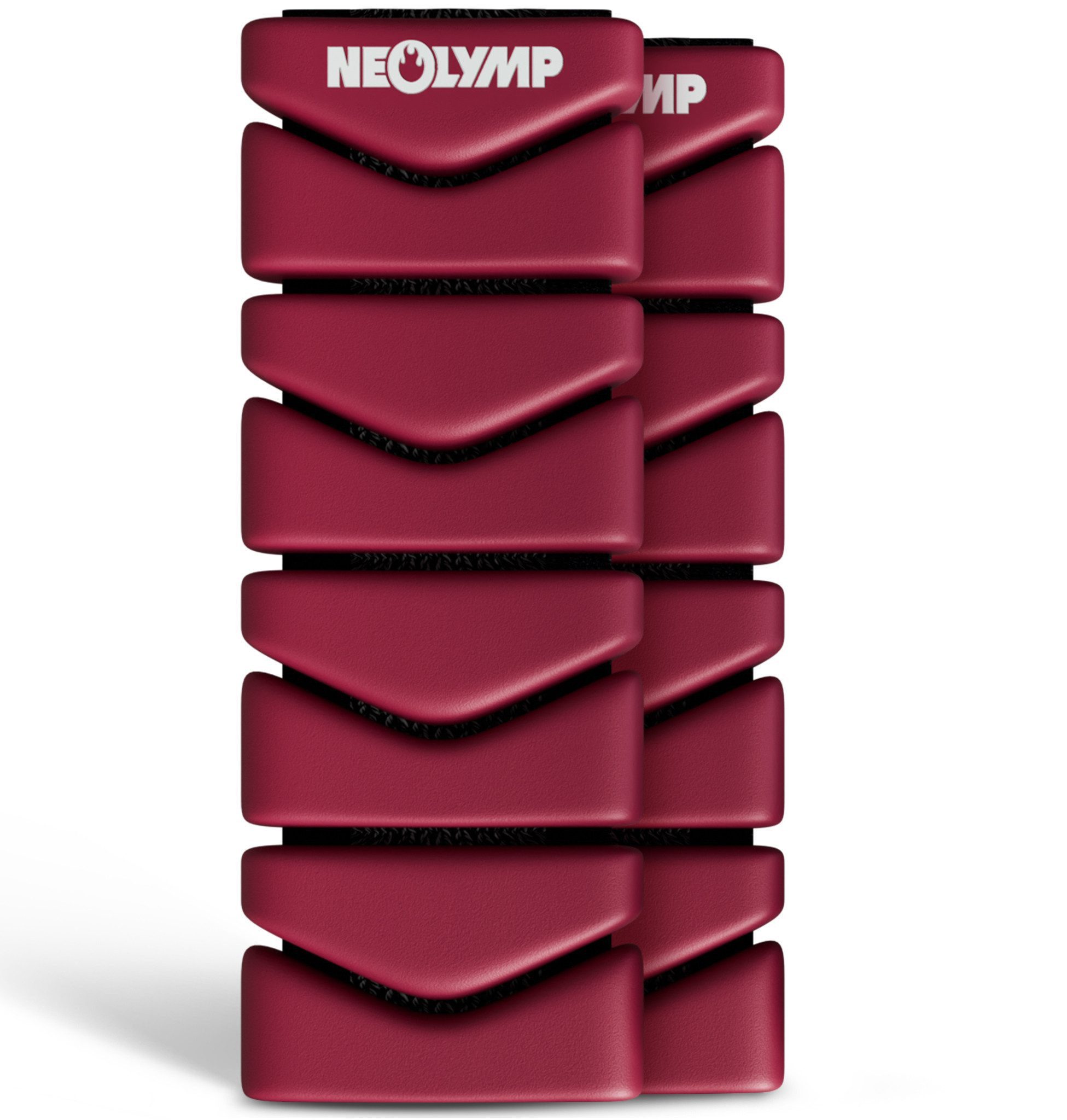 NEOLYMP Gewichtsmanschette Pilates Gewichtsmanschetten 2er Set – 0,5 kg Ankle Weights aus Silikon, verstellbare Gewichte für Beine & Arme – schweiß- & wasserabweisende
