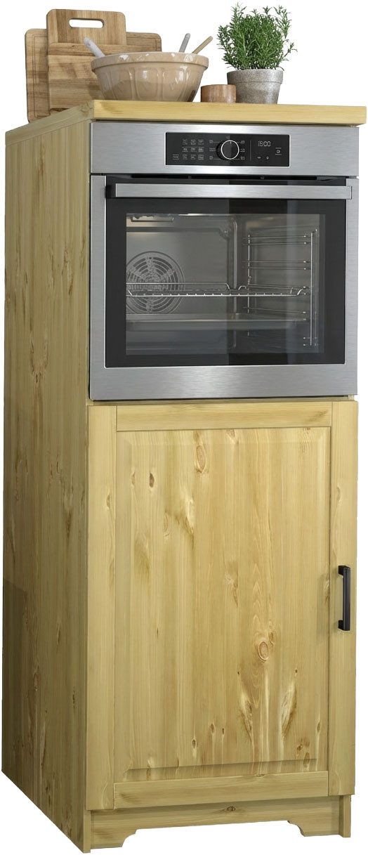 Home affaire Backofen/Kühlumbauschrank Meliss aus massiver Kiefer, Breite 60 cm, Soft-Close-Funktion