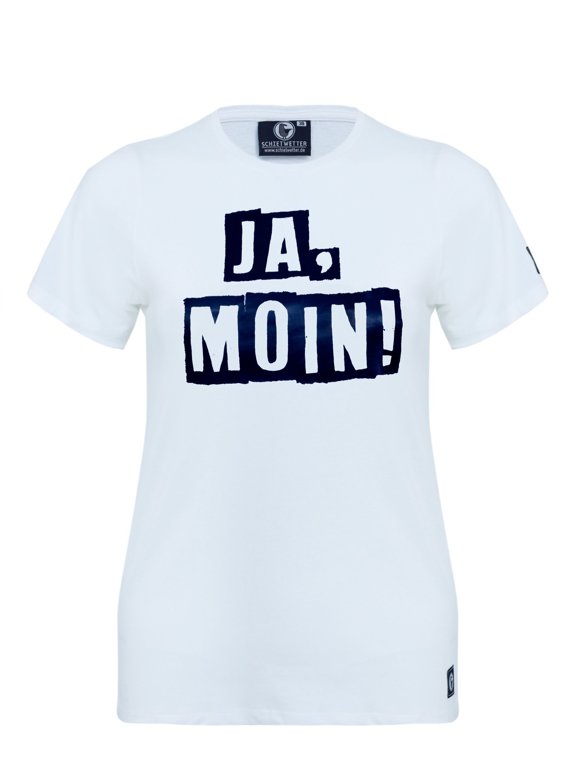 Schietwetter T-Shirt Damen "Ja Moin", 100% Baumwolle (1-tlg) Atmungsaktiv