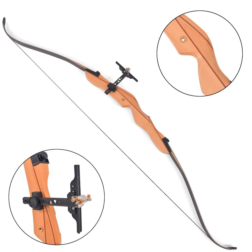 vidaXL Recurvebogen, Recurvebogen für Erwachsene 68" 32 lb