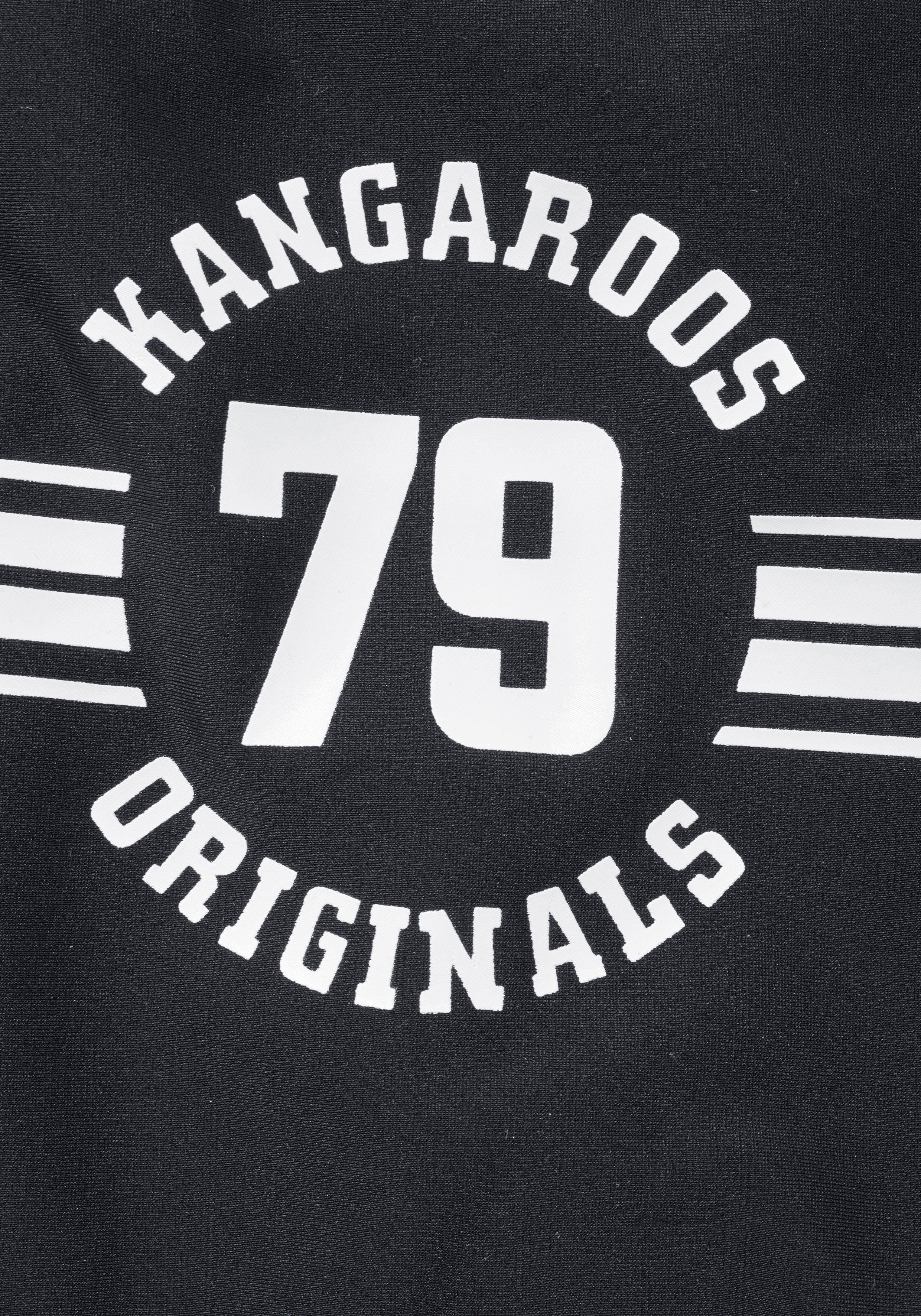 KangaROOS Tankini Frontdruck mit schwarz Sporty sportlichem