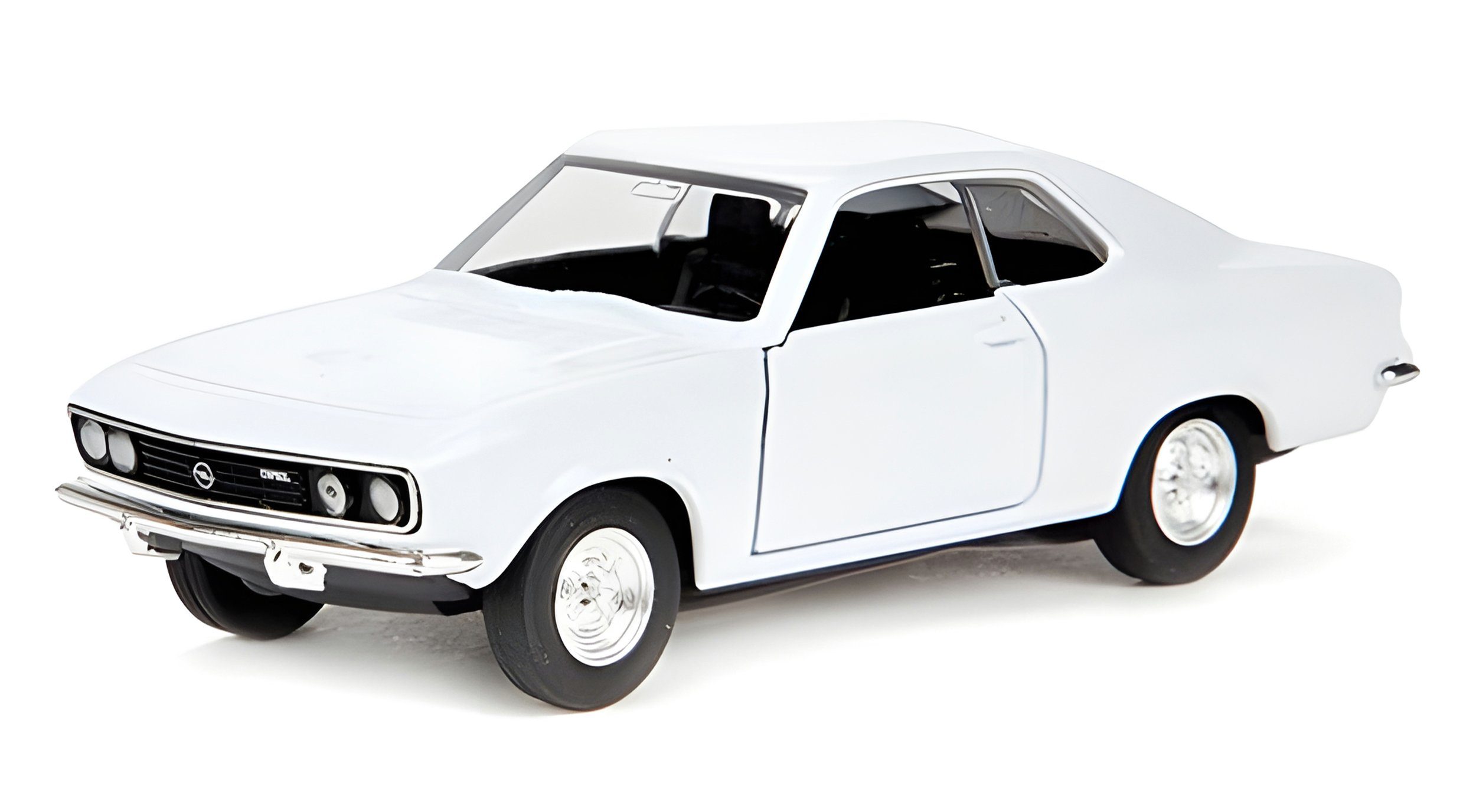 Modellauto OPEL Manta A 1970 Modellauto 12cm aus Metall Modell 51 (Weiss)