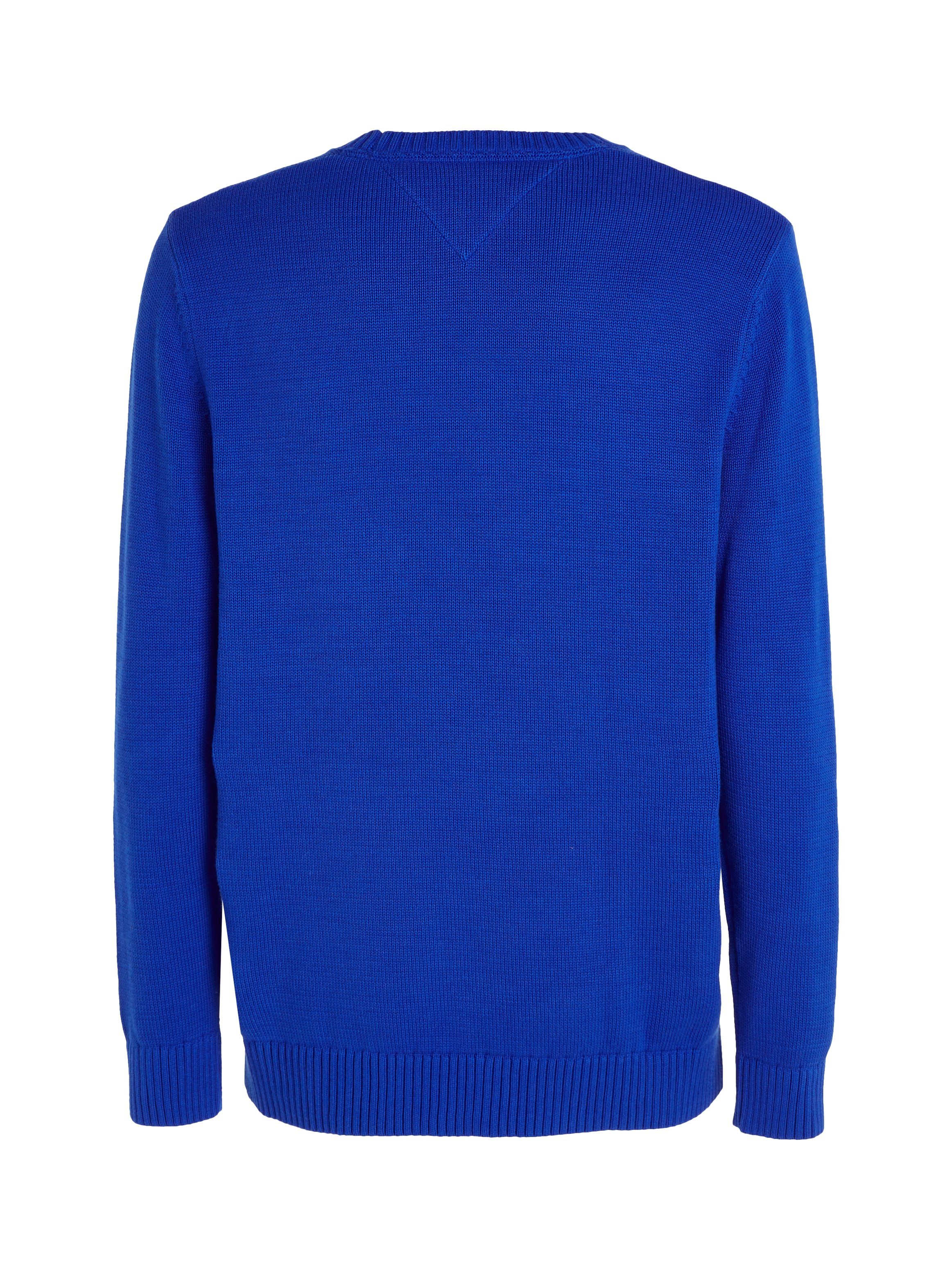 Tommy Jeans Strickpullover TJM ESSENTIAL CREW Ultra SWEATER NECK Blue