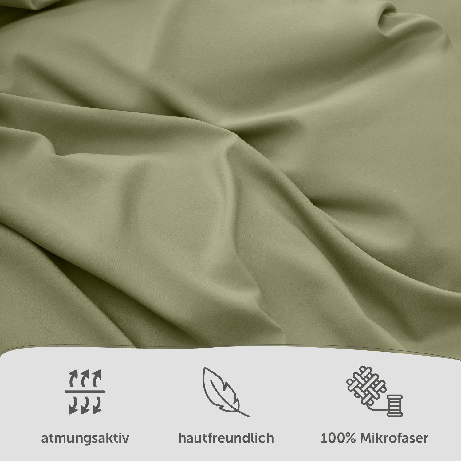 Blumtal Bettwäsche Oeko-TEX zertifizierte Mikrofaser Bettwäsche pflegeleicht & faltenfrei, Mikrofaser, Bettbezüge aus Atmungsaktivem Mikrofaser – Bild 2 von 5