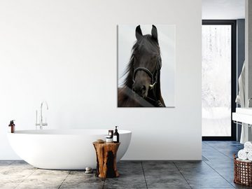 Pixxprint Glasbild braunes Pferd, braunes Pferd (1 St), Glasbild aus Echtglas, inkl. Aufhängungen und Abstandshalter