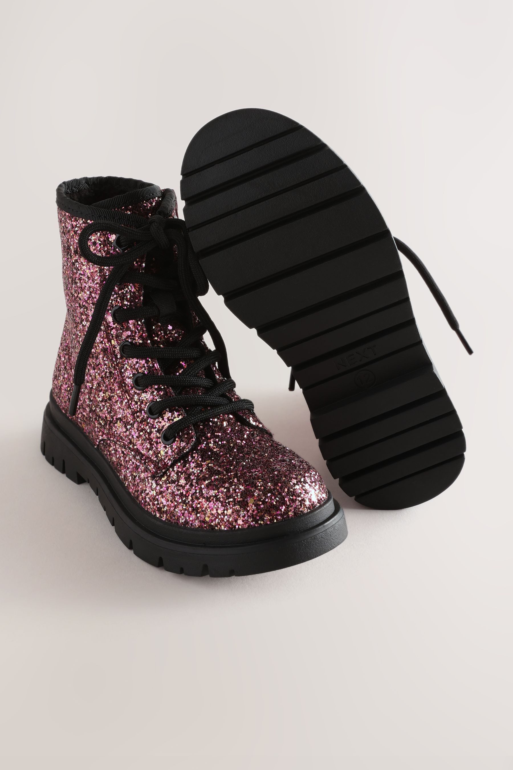 Next Warm gefütterte Schnürstiefel Schnürstiefel – Bild 3 von 5