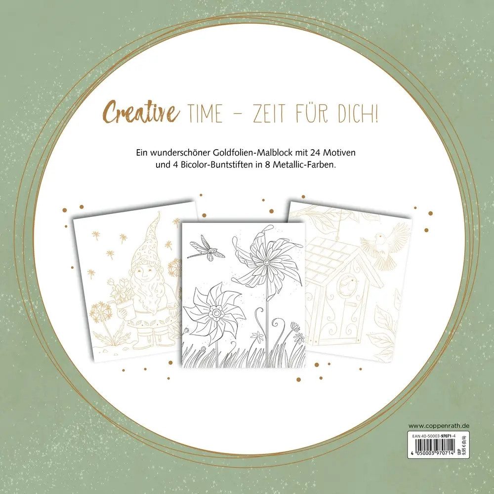 COPPENRATH DIE SPIEGELBURG Buntstift Metallic-Malen Garden Glory - Bicolor-Buntstifte: 8 Metallic-Farben