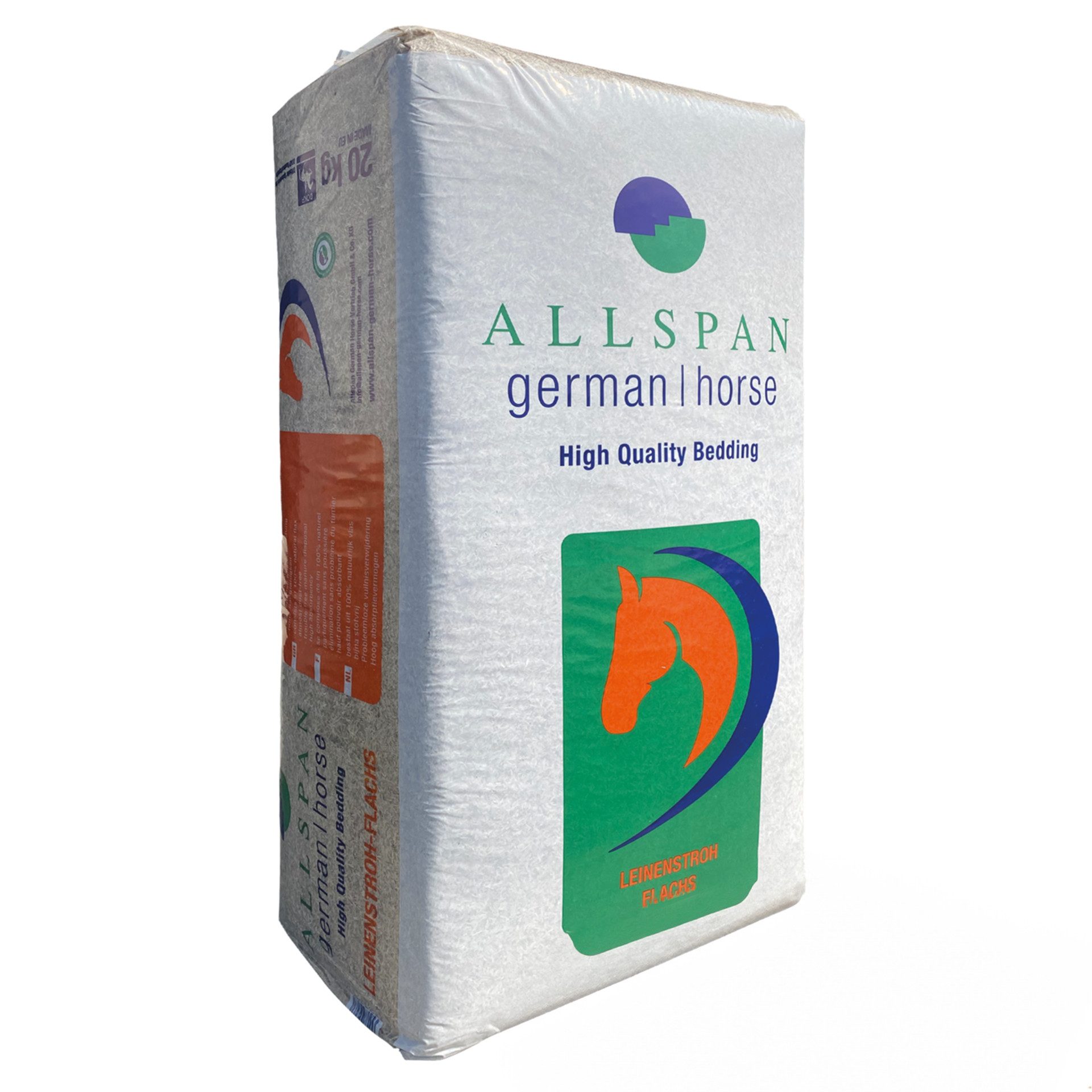 Einstreu German Horse Leinenstroh 20kg Hohe Saugfähigkeit & Leichte Entsorgung