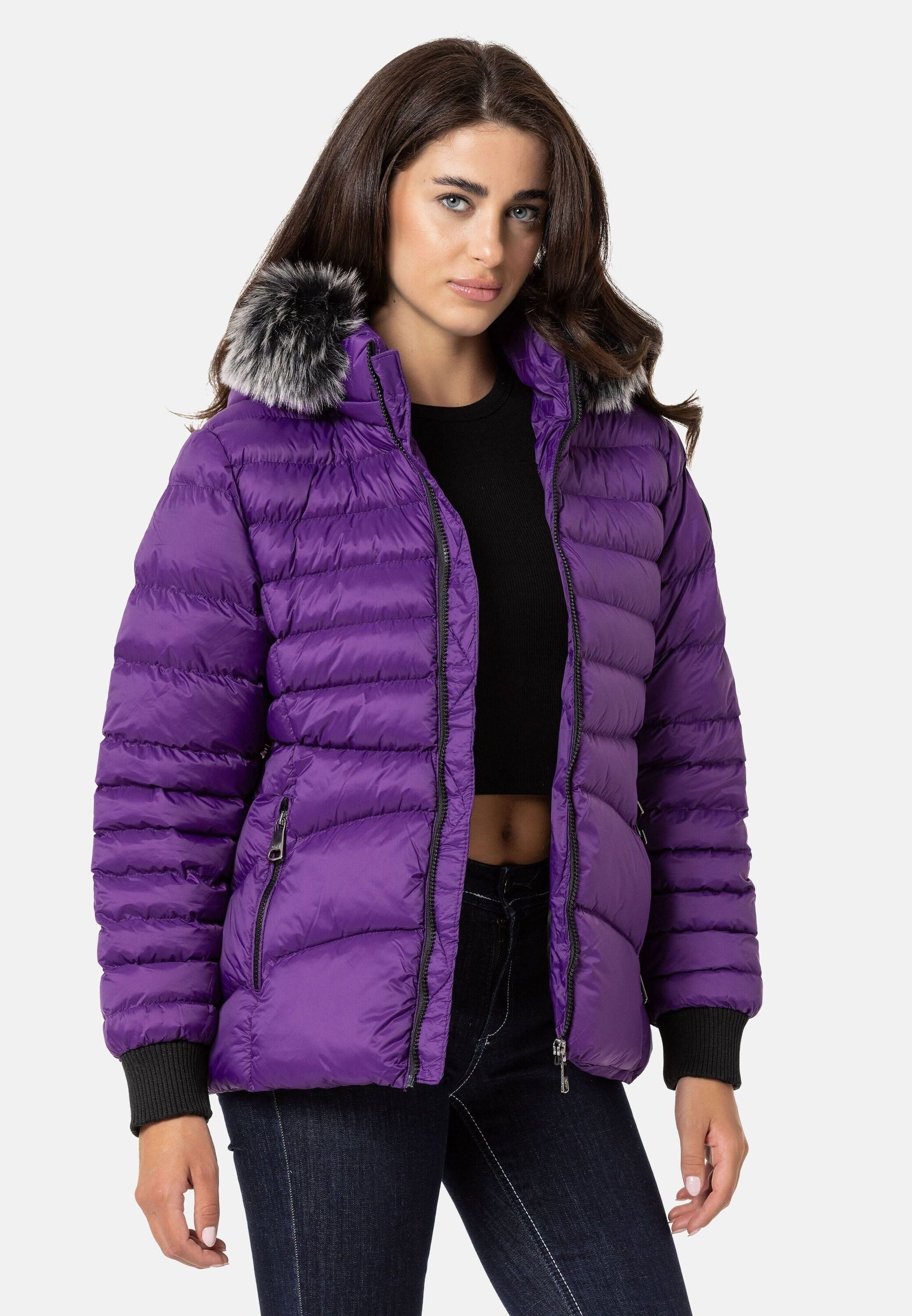 Cipo & Baxx Winterjacke Jacken mit Kapuze, WM132 – Bild 3 von 5