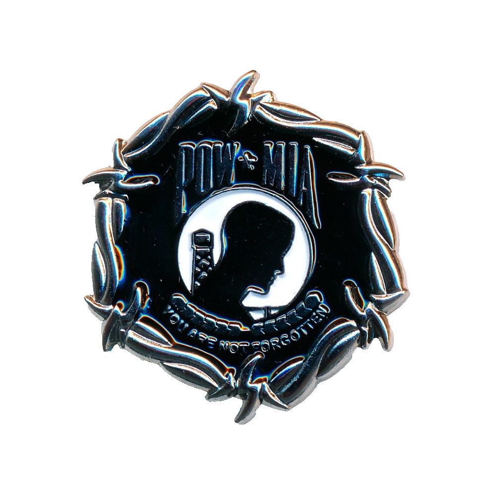 Pins POW*MIA POW MIA Prisoners of War Metall Button Pin Anstecker 0539