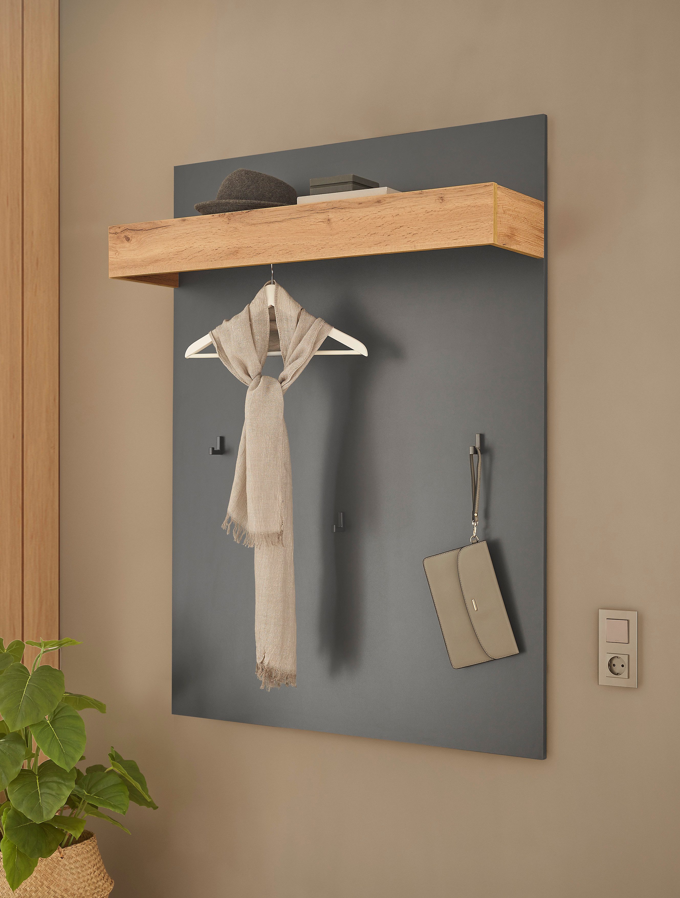 INOSIGN Garderobenpaneel GiRON/CiTY, Wandregal in vier Farben, Flurgarderob günstig online kaufen