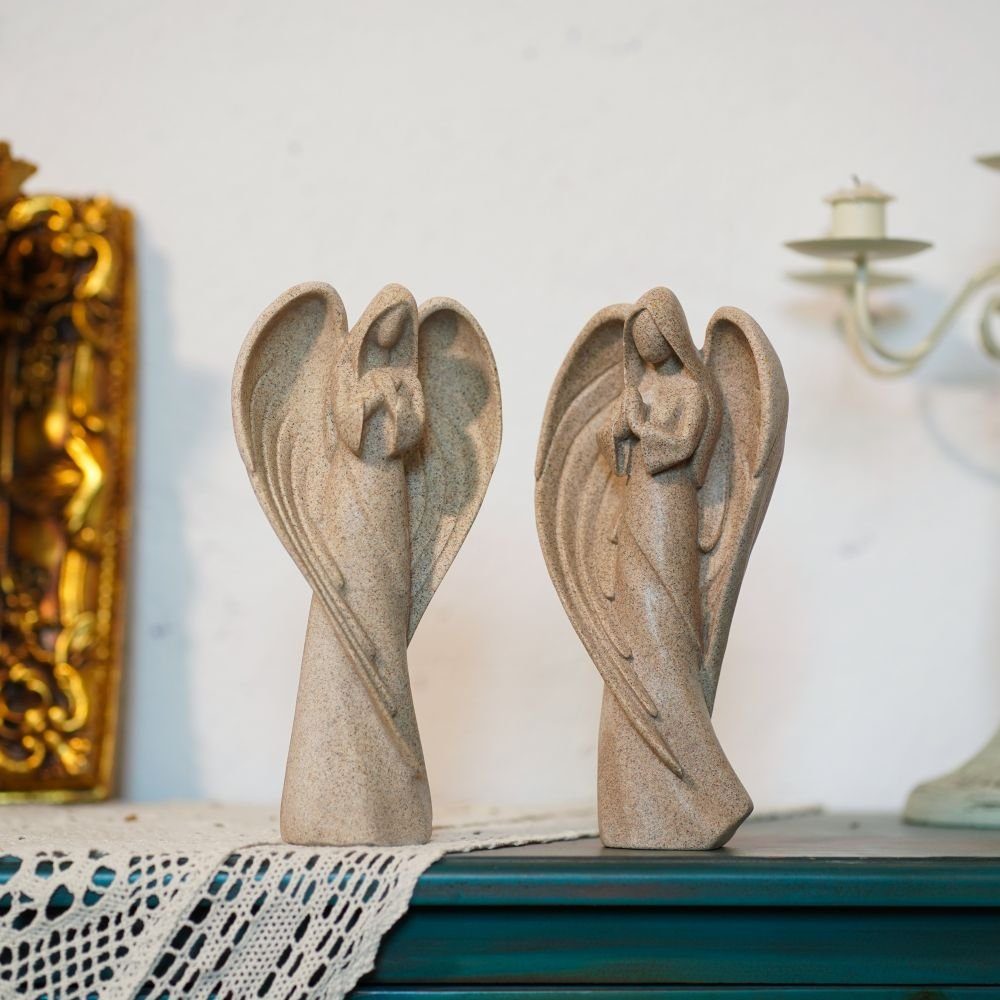 SIKAINI Skulptur (Harzkunsthandwerk, Engel-Skulptur Möbelstück), Schutzenge günstig online kaufen