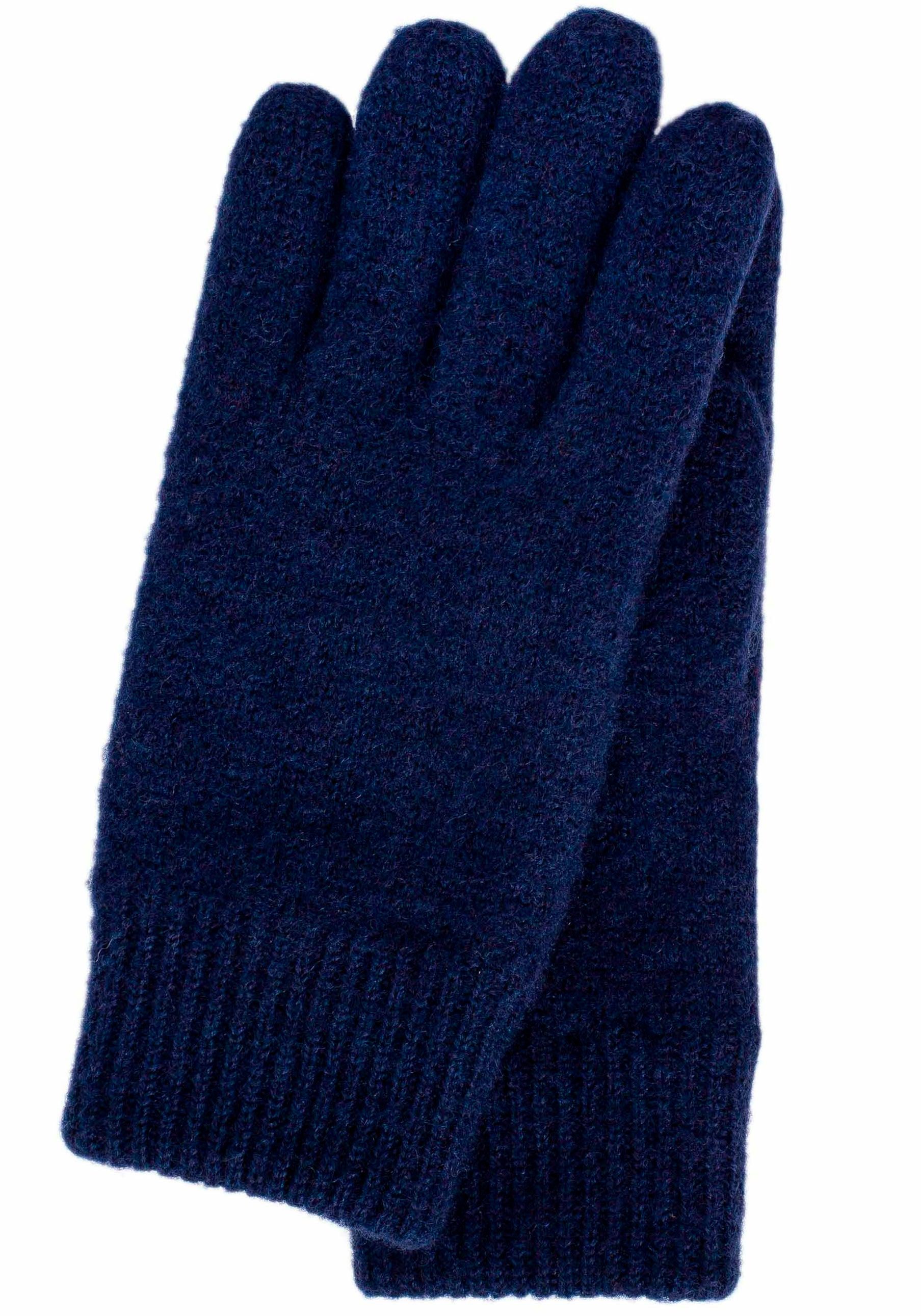 unvergesslich KESSLER Strickhandschuhe wind- blue Strickbund und wasserabweisend, dark