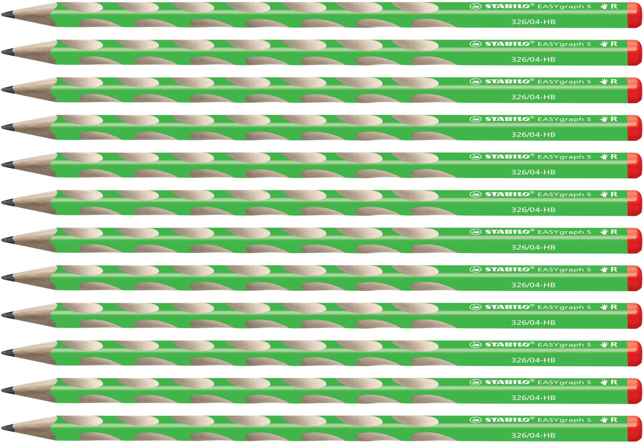 STABILO Bleistift STABILO EASYgraph S R HB grün