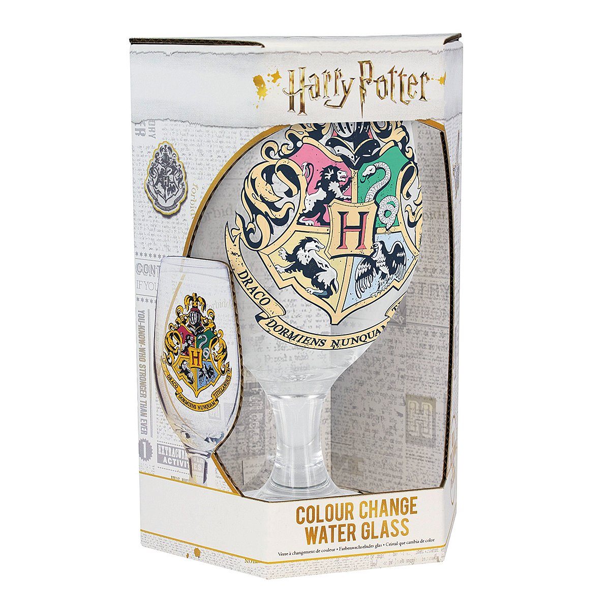Hogwarts mit Tasse Kälteeffekt Glas Potter Paladone Wappen Harry