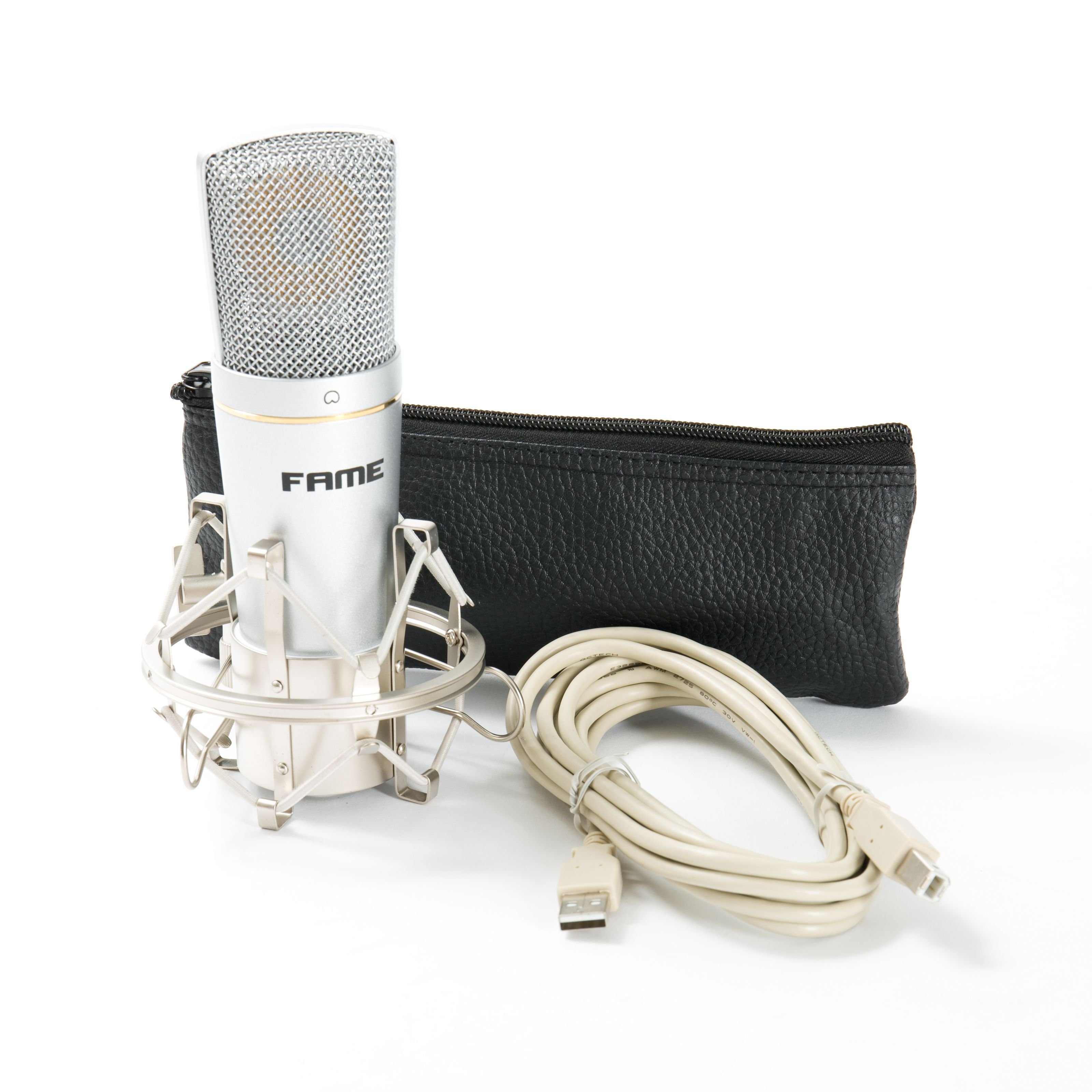 Fame Audio Mikrofon (Studio CU1), Studio CU1, USB Kondensatormikrofon, professionelles Aufnahmemikrofo