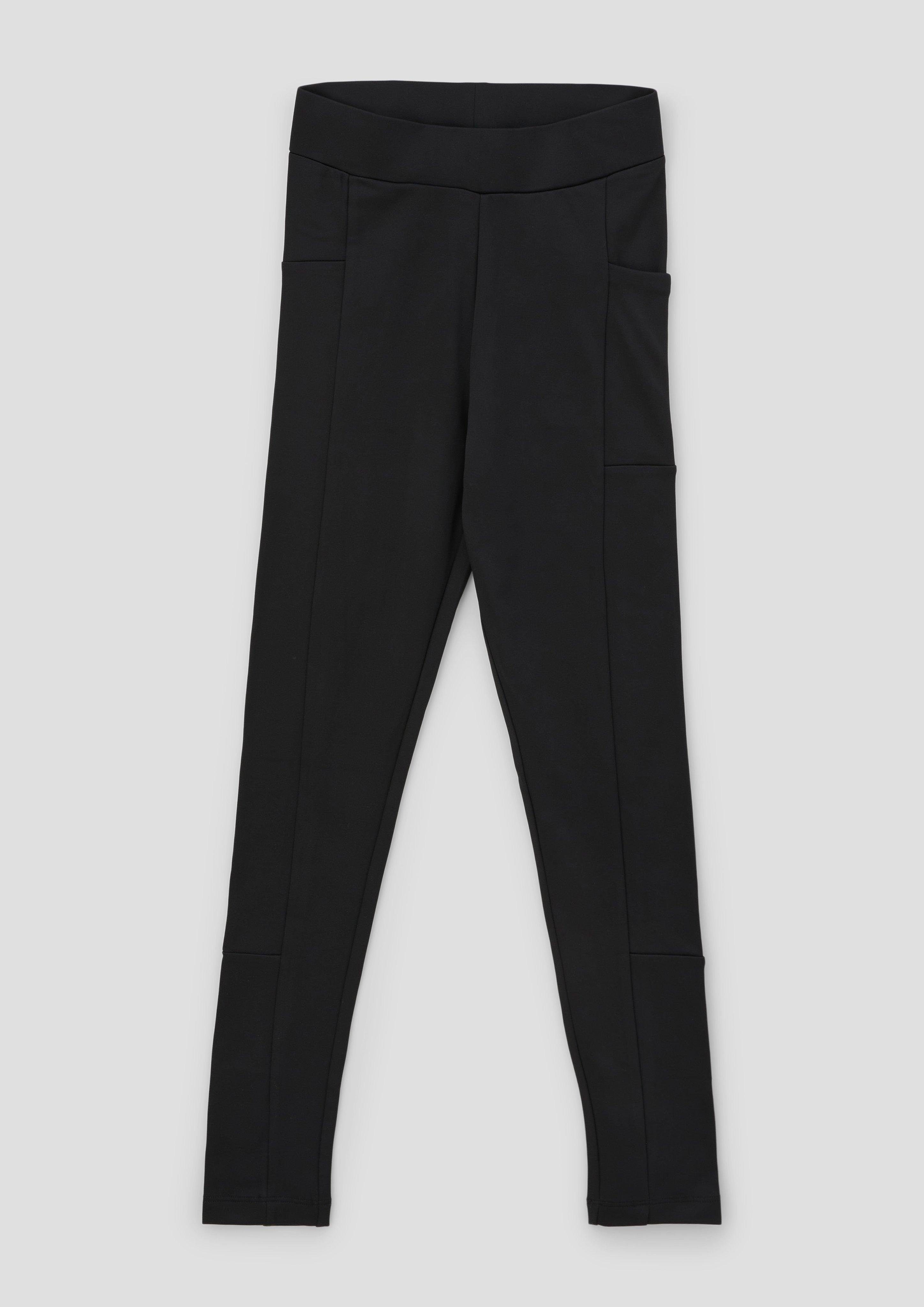 s.Oliver Leggings Slim: schwarz aus Interlockjersey Hose