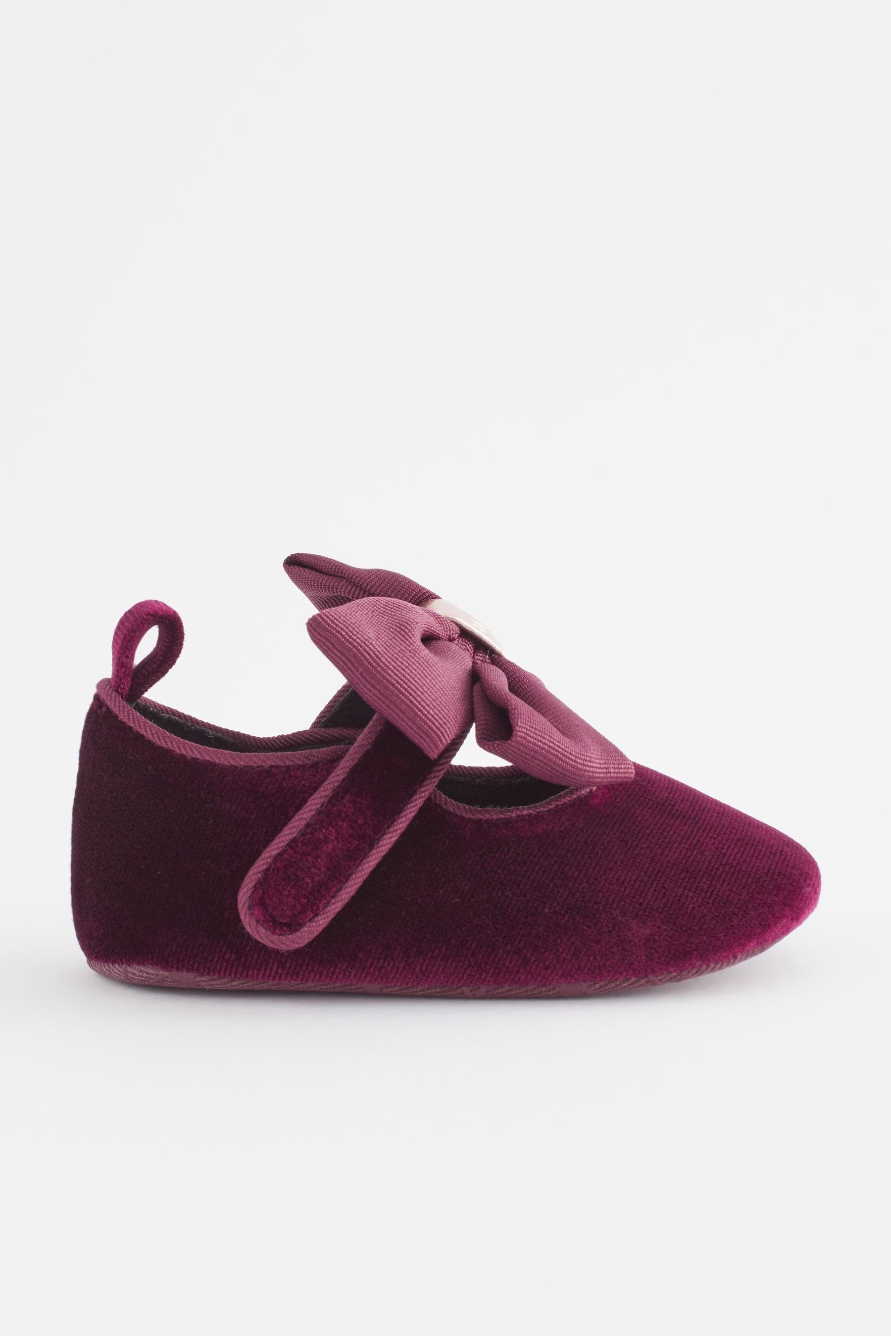 Baker by Ted Baker Baker by Ted Baker Samt-Babyschuhe mit Schleife Babystiefel (1-tlg) Berry Red