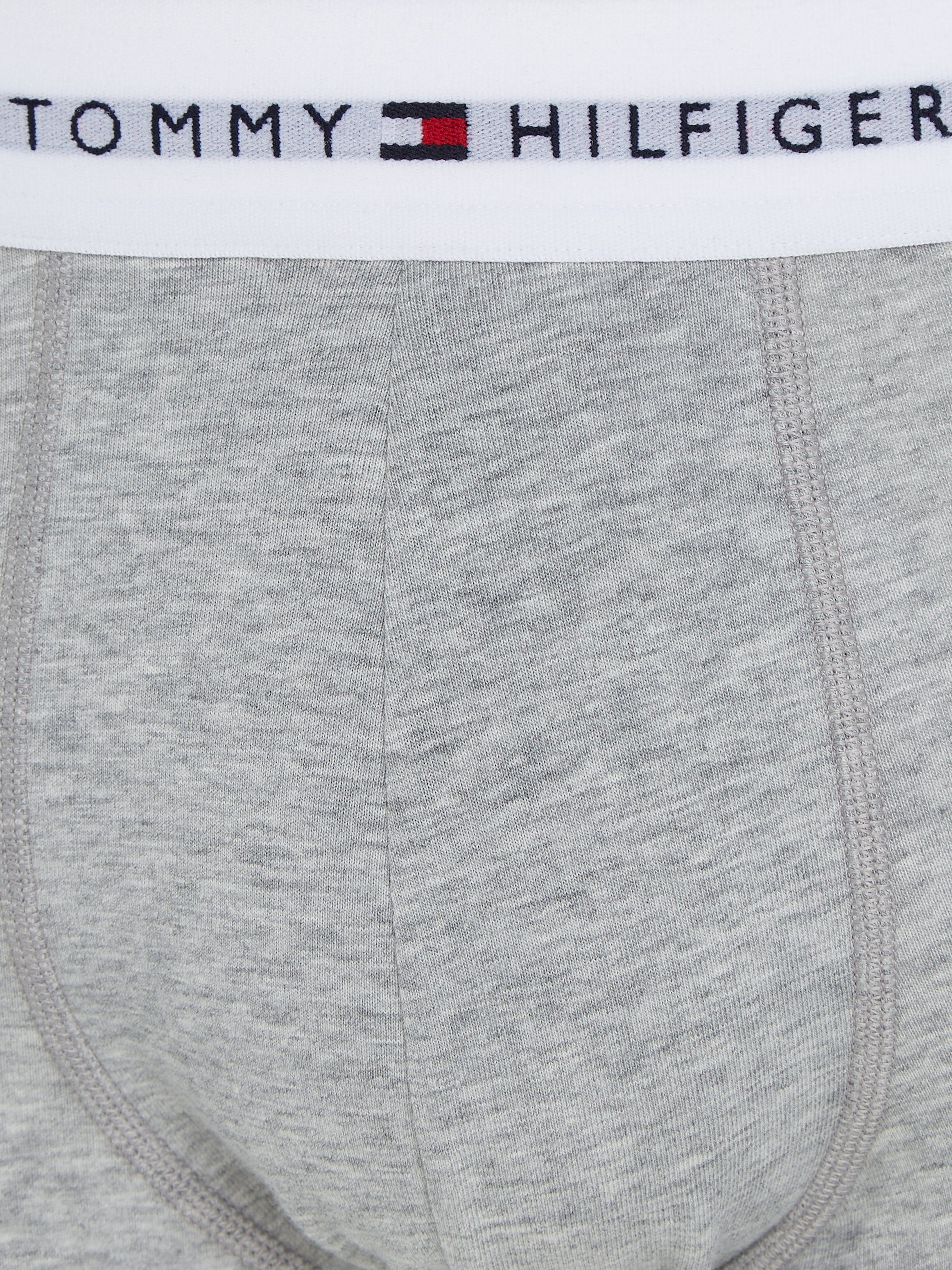 Hilfiger TRUNK Trunk mit Underwear (Packung, Grey-Heather/Black/White 3-St., Logo-Elastikbund 3P Tommy 3er-Pack)