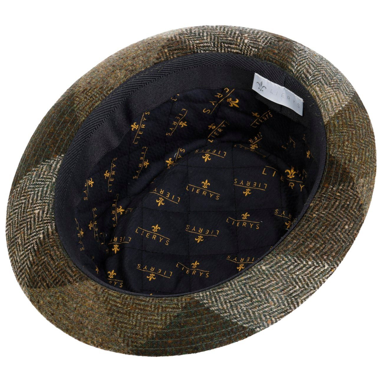 Lierys Fedora (1-St) Karohut mit Futter, Made in Italy