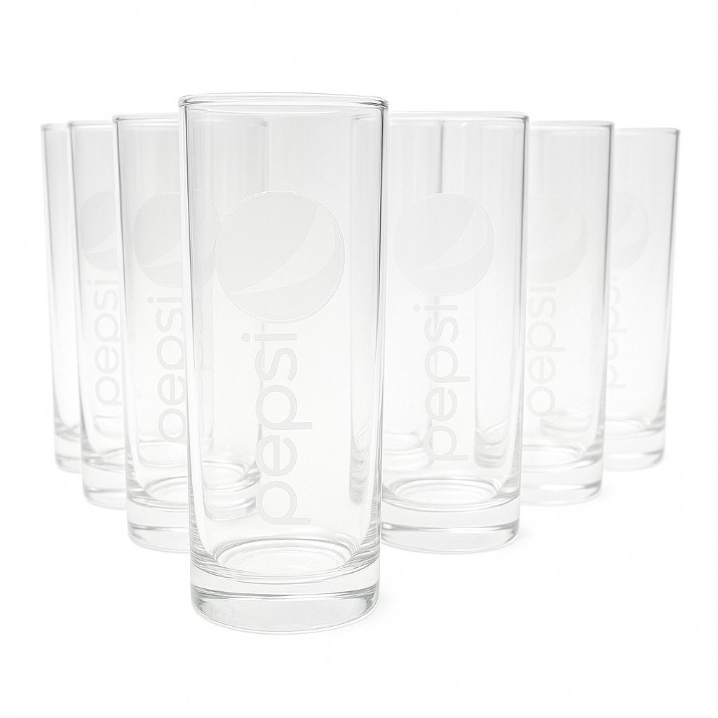 rastal Glas Pepsi Glas 0,5 l mit Logo Einzelglas oder 12er-Set, Markenglas für stilvollen Trinkgenuss