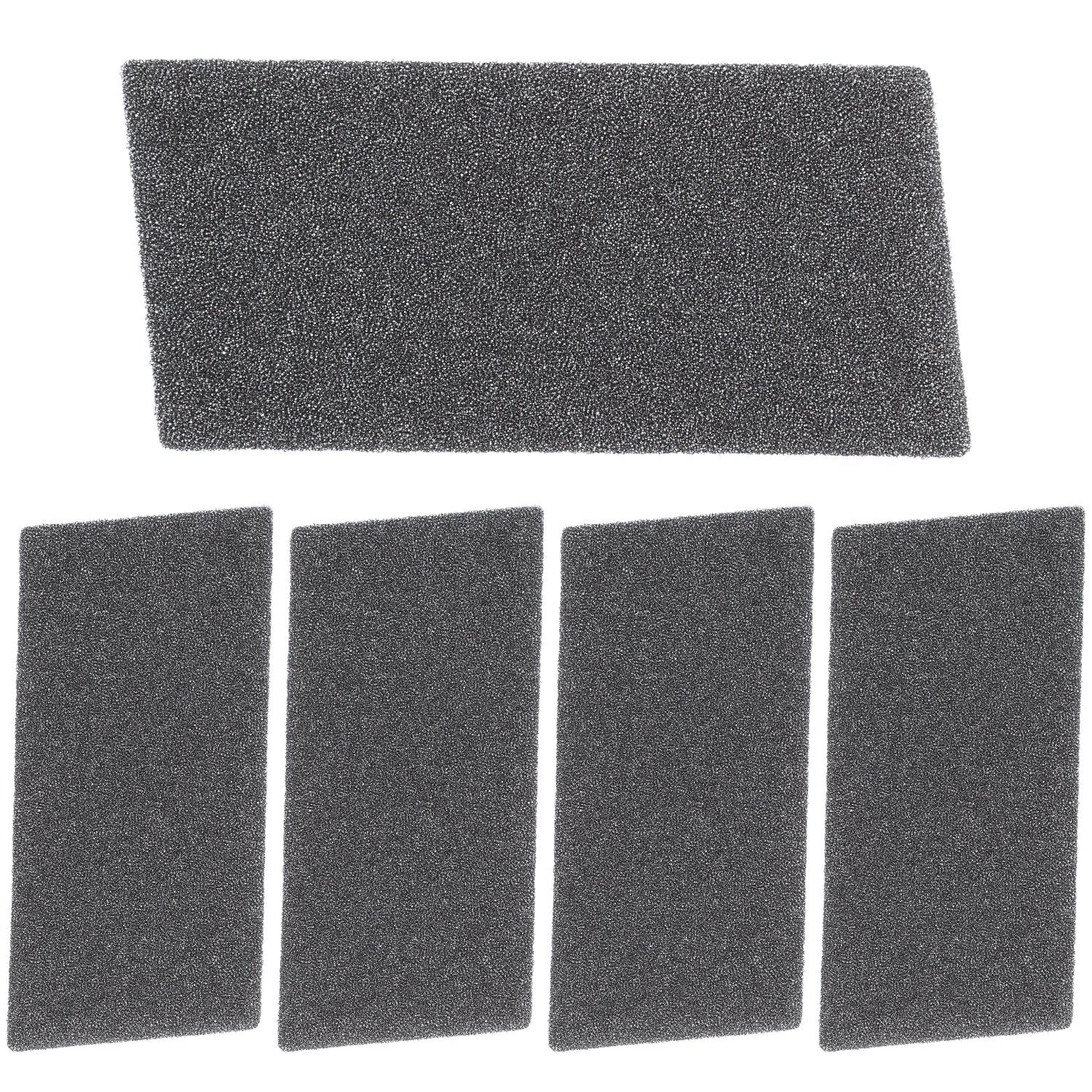 McFilter Ersatzfilter (5 Stück) Schwammfilter, Zubehör für Bauknecht Ignis HX 481010354757, passend für Whirlpool, Filtermatte, 225 x 107 x 8mm, Schaumstoff