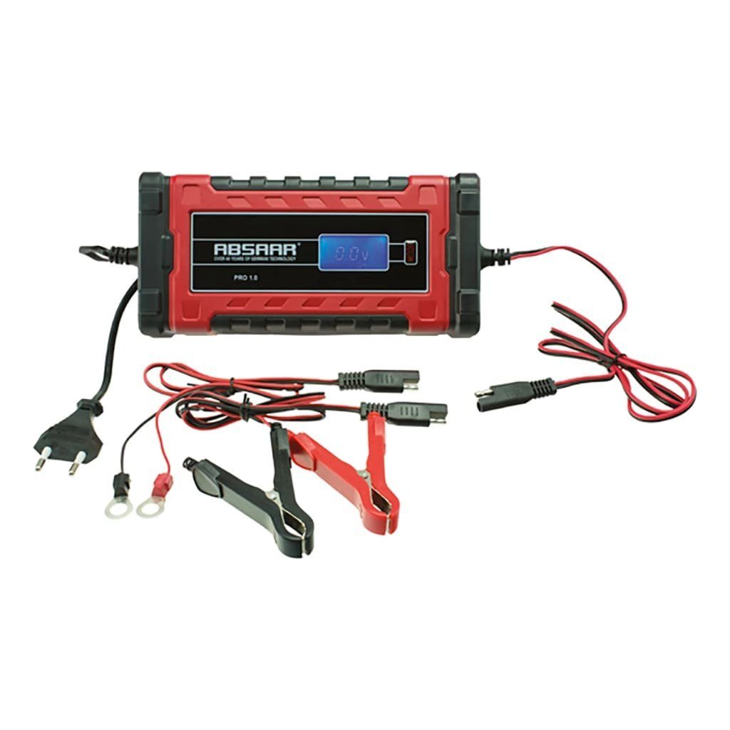 Absaar Batterieladegerät PRO1.0 Rot 6/12 V 1 A Autobatterie-Ladegerät  (1-tlg)