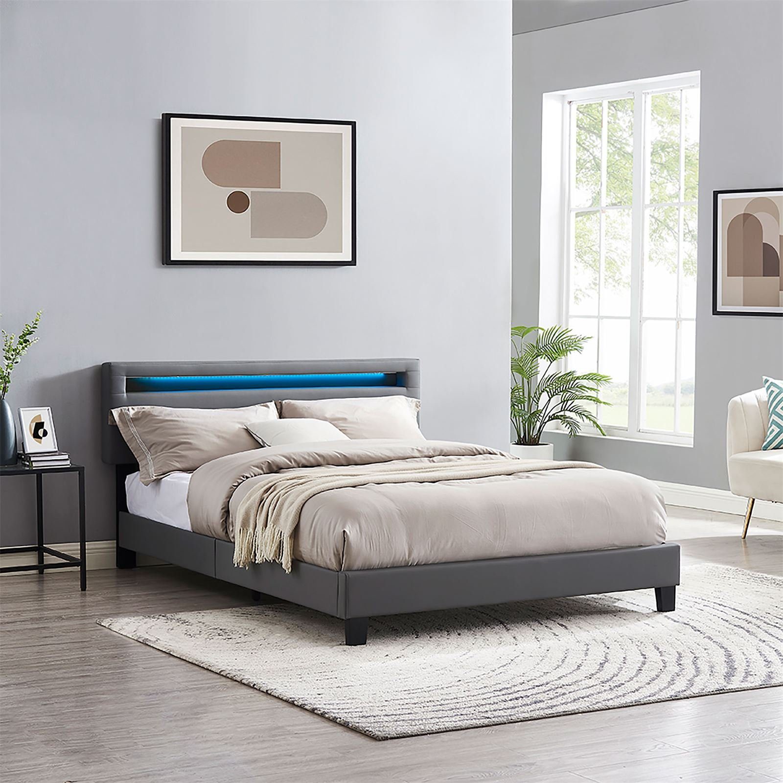 CARO-Möbel Polsterbett COLUMBUS, Polsterbett 140x200 cm günstig online kaufen