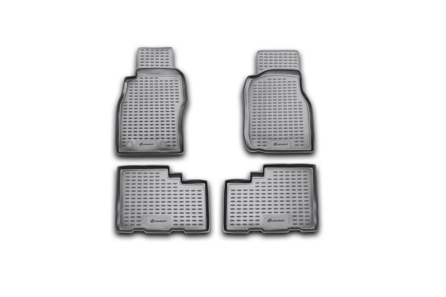 LEMENT Auto-Fußmatten 3D-Gummimatten passend für NISSAN Patrol 1997–2010 (4 St), für NISSAN Patrol Pkw, Passgenau