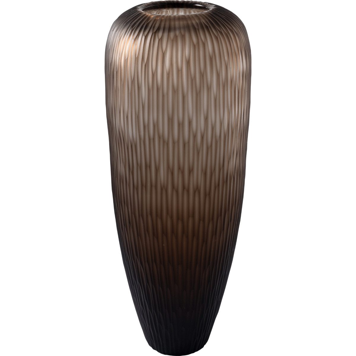 Greengate Dekovase Cut Vase xlarge brown 16,5x45cm (Vasen)