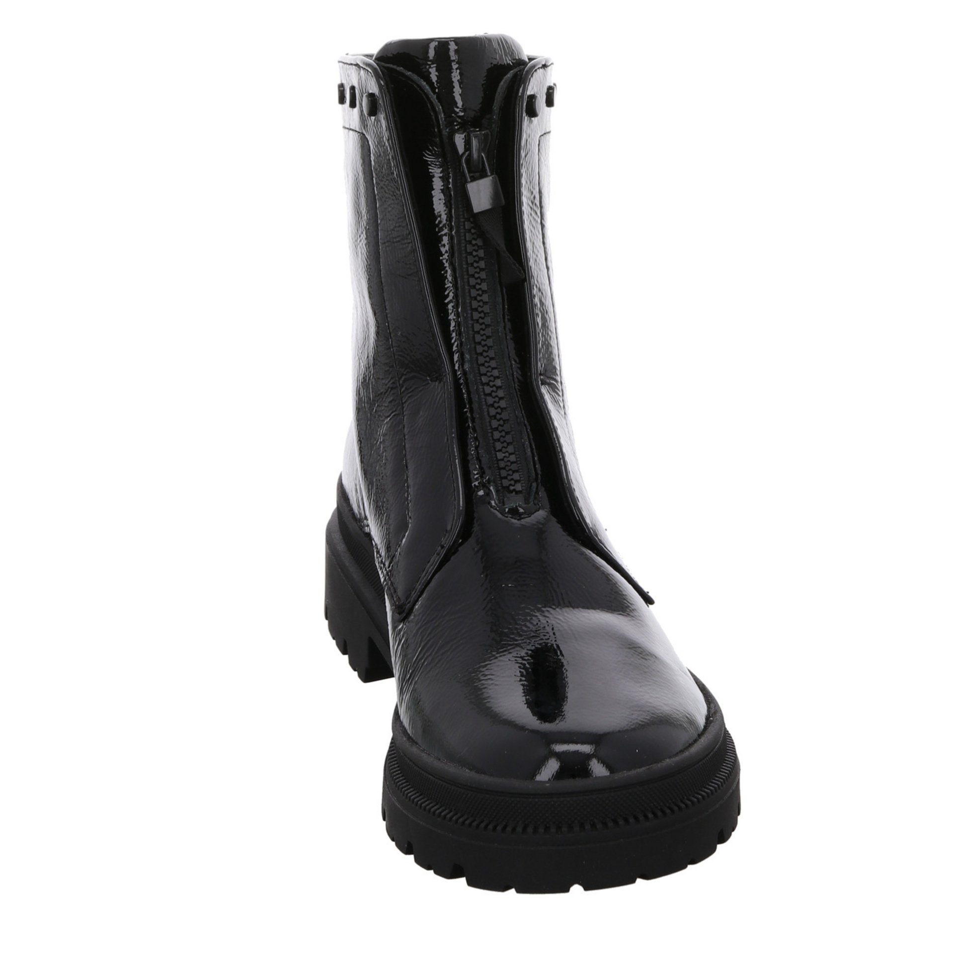 Damen Boots Lackleder Stiefelette schwarz Dover Ara Schuhe 2.0 046687 Stiefeletten