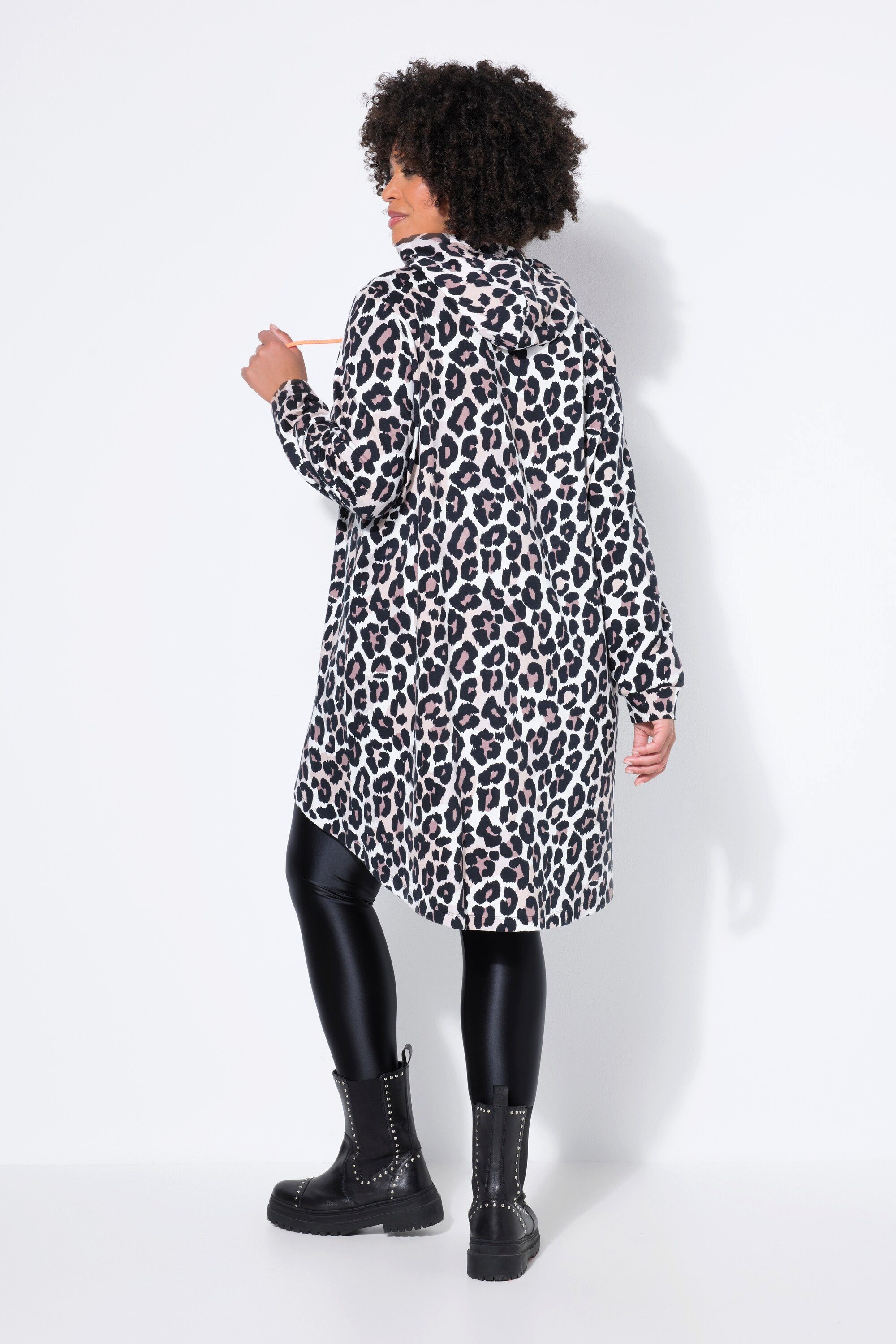 Angel of Style Sweatshirt Long-Hoodie Kapuzensweater Leo-Muster WILD