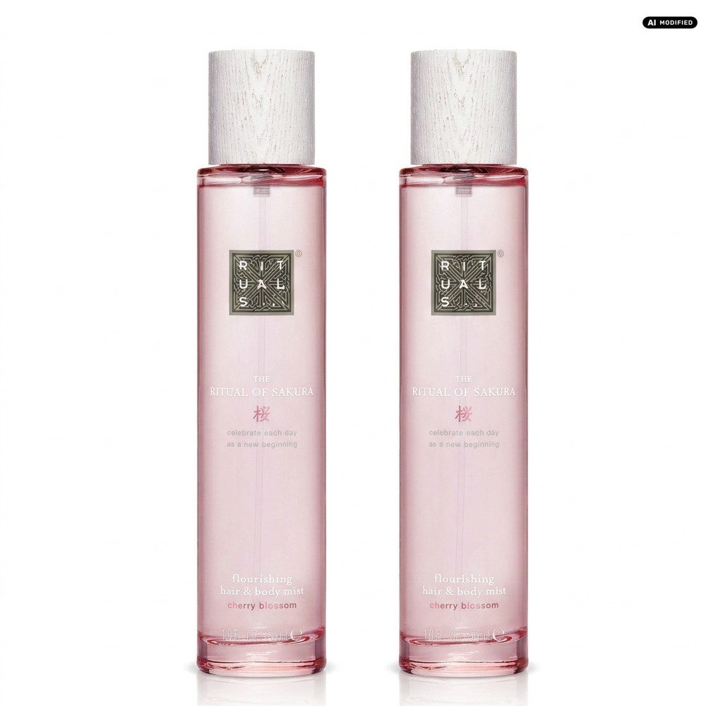 Rituals Körperspray Rituals The Ritual of Sakura Hair & Body Mist 2er Set, Praktisches Vorrats- und Vorteilspack im Doppelpack
