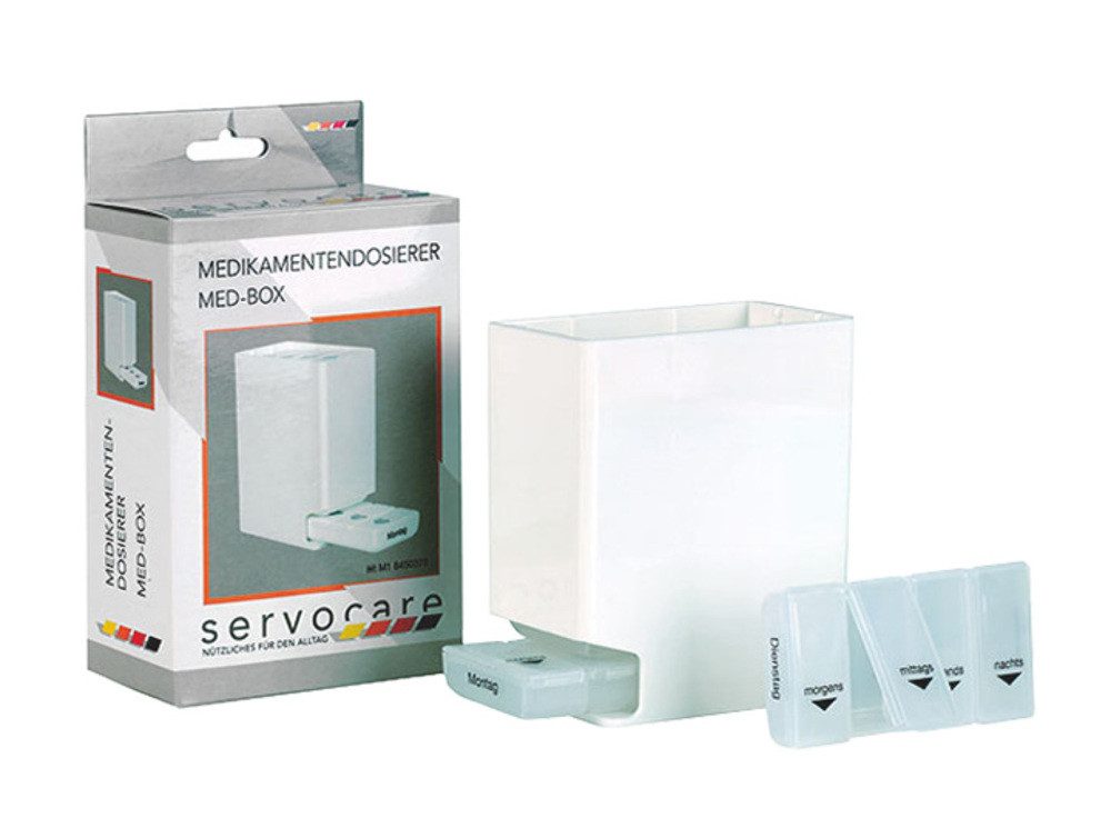 DocMed Pillendose Med-Box (Spar Set, 1 St., Medikamentenbox), Wochen-Dosierer, Organisator für Medikamente
