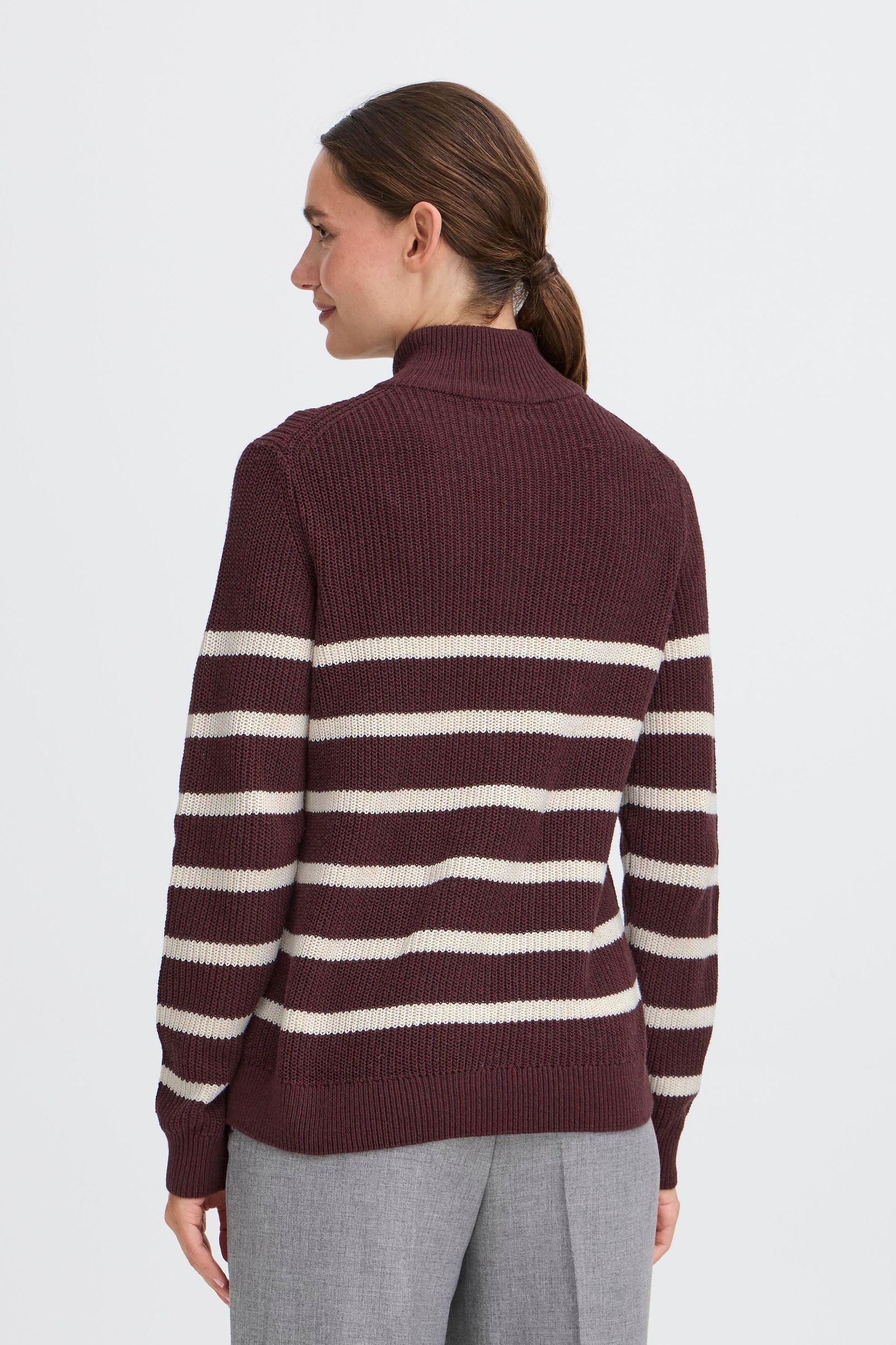 OXMO Troyer OXSanva Modischer Stricktroyer mit Reißverschluss