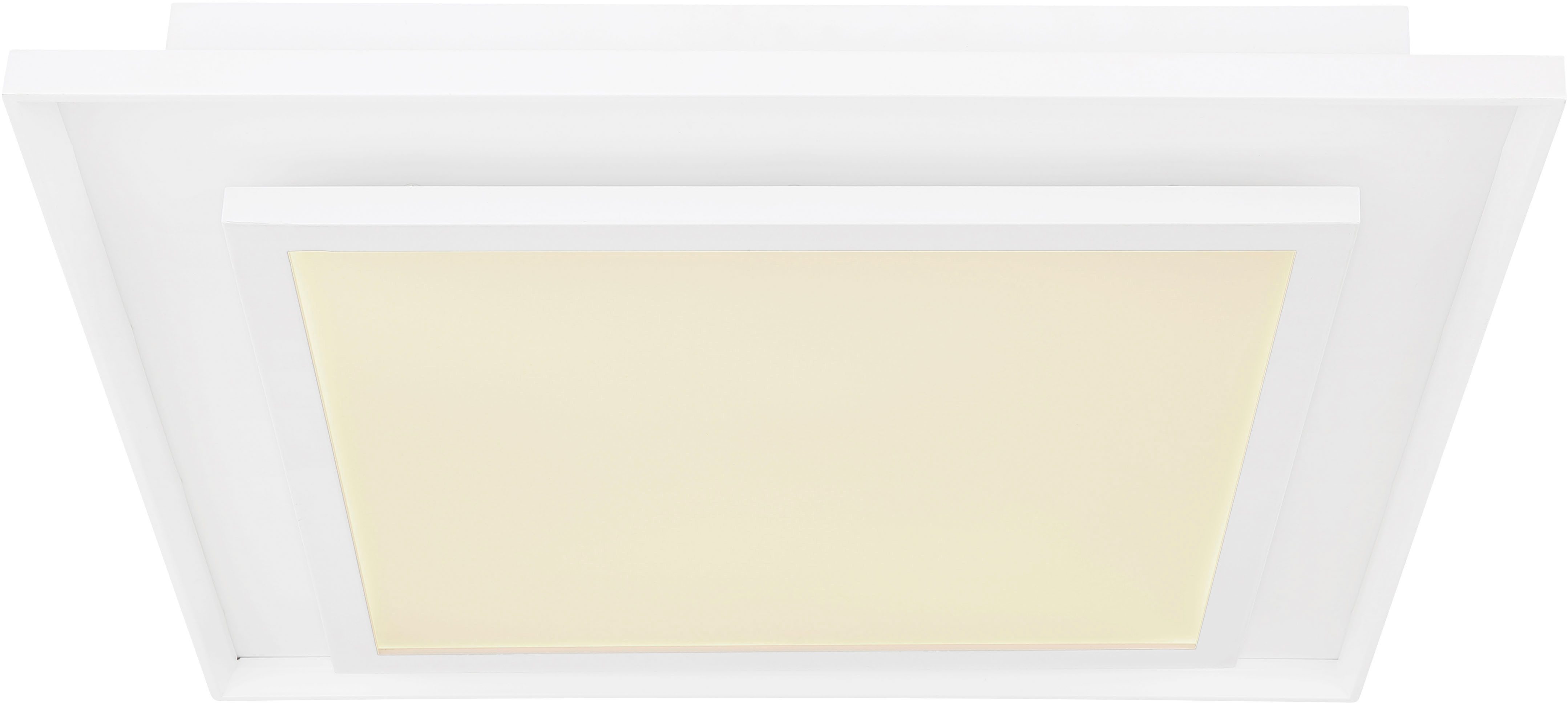 GLOBO LIGHTING Deckenleuchte MURPHY, Dimmfunktion, Farbwechsel, Memoryfunktion, Nachtlichtfunktion, RGB, mehrere Helligkeitsstufen, LED fest integriert, warmweiß - kaltweiß, Deckenlampe Wohnzimmer-Leuchte Schlafzimmer-Leuchte Flur Küche