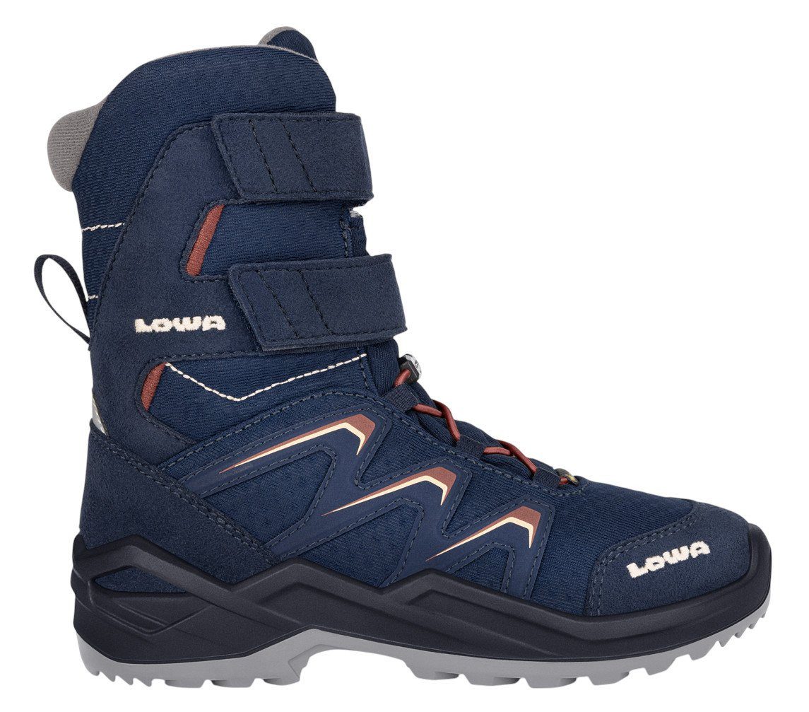 Lowa Maddox Warm High GTX (Textil/Synthetik, wasserdicht) navyblau/rotholz Winterstiefel
