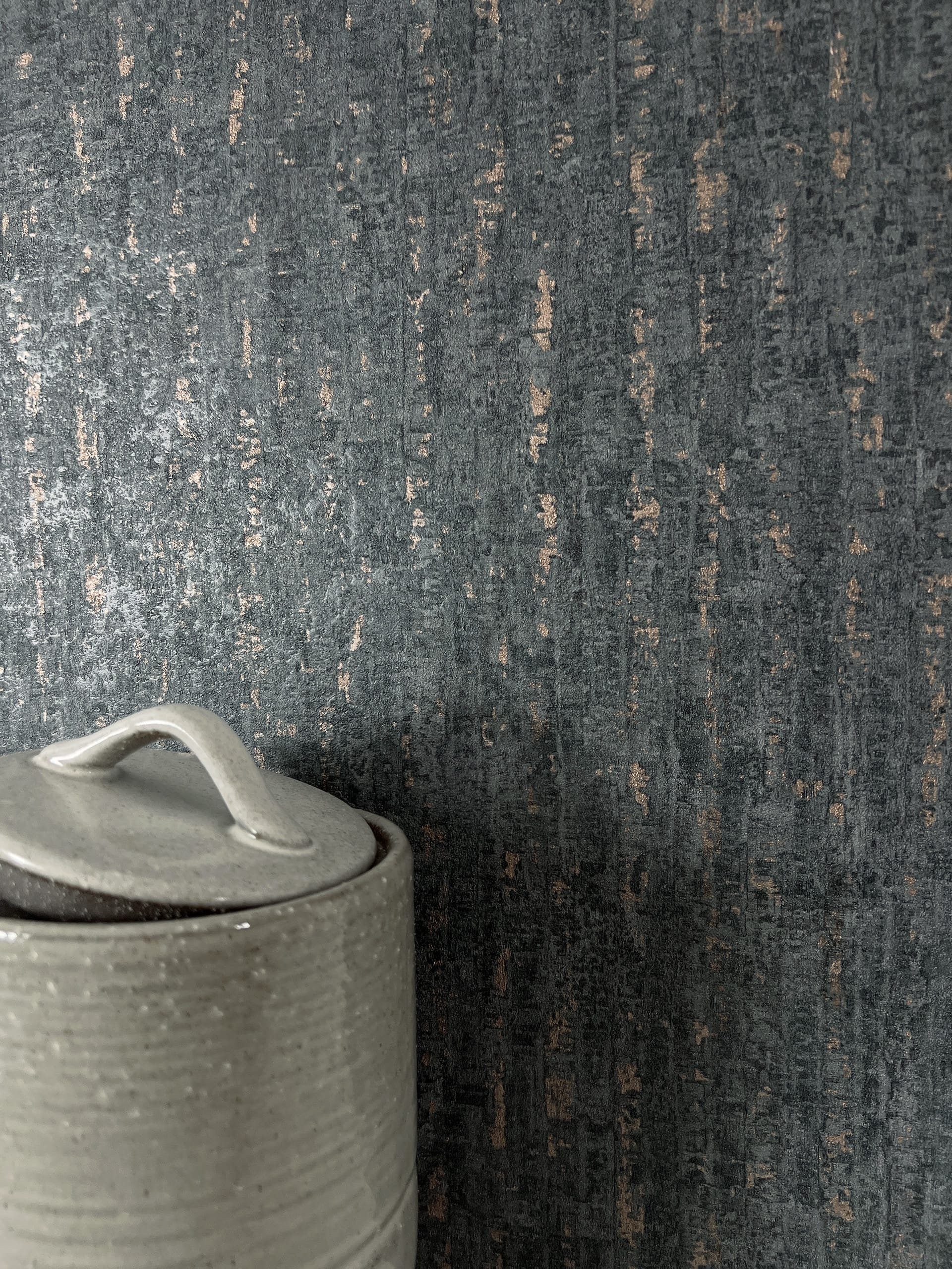 Newroom Vliestapete Nyla Anthrazit Tapete Mustertapete Unifarbe, Struktur, Leicht glänzend, strukturiert, Einfarbig