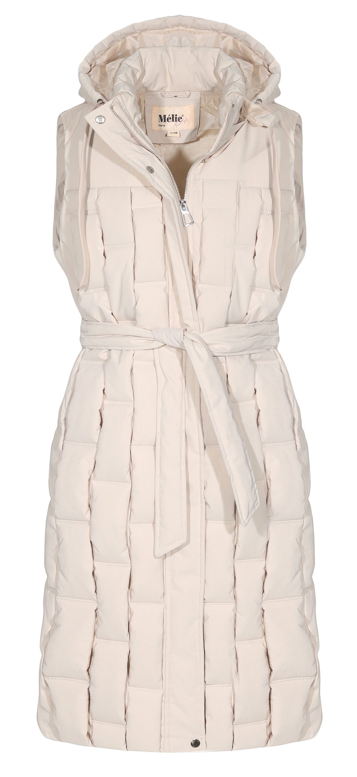 Aurela Damenmode Longweste Damen Steppweste mit Schlaufen-Steppung abnehmba günstig online kaufen