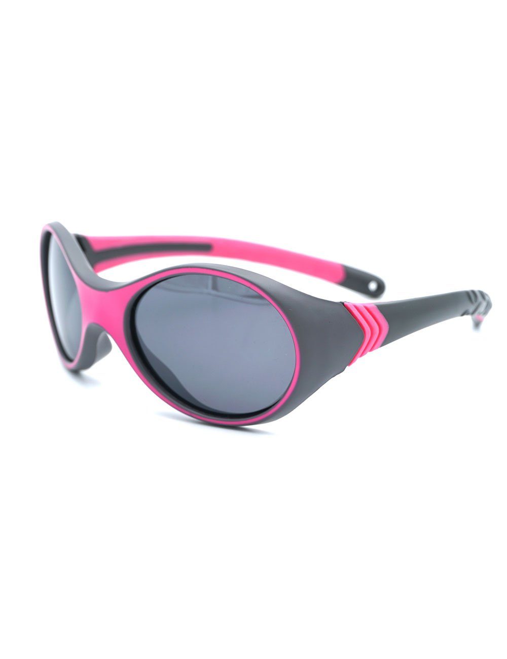 MAXIMO KIDS-Sonnenbrille grey inkl.Box,Microfaserb. 'sporty' Sonnenbrille pink/dark