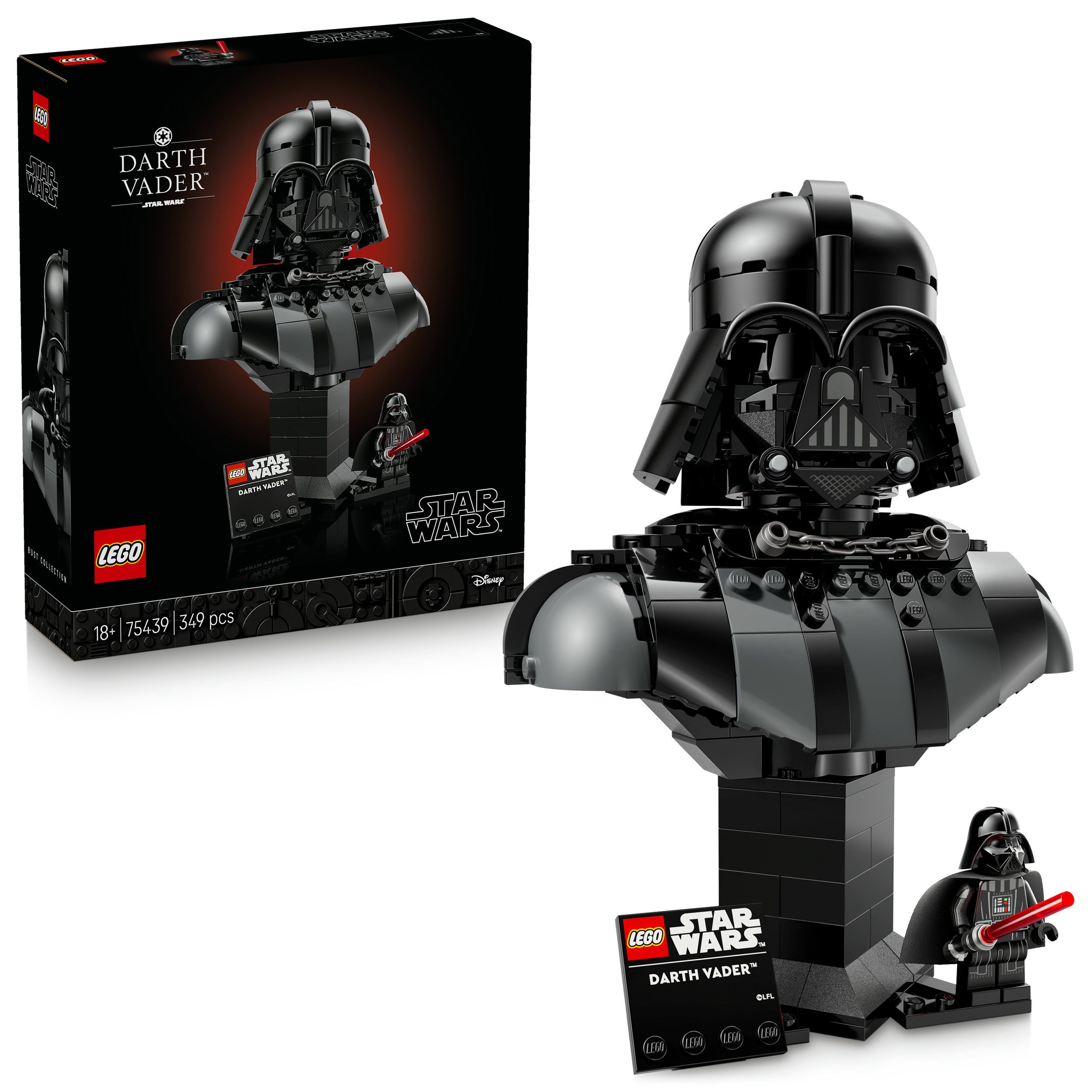 LEGO® Darth Vader Büste (75439), LEGO Star Wars™ Konstruktionsspielsteine, (349 St)
