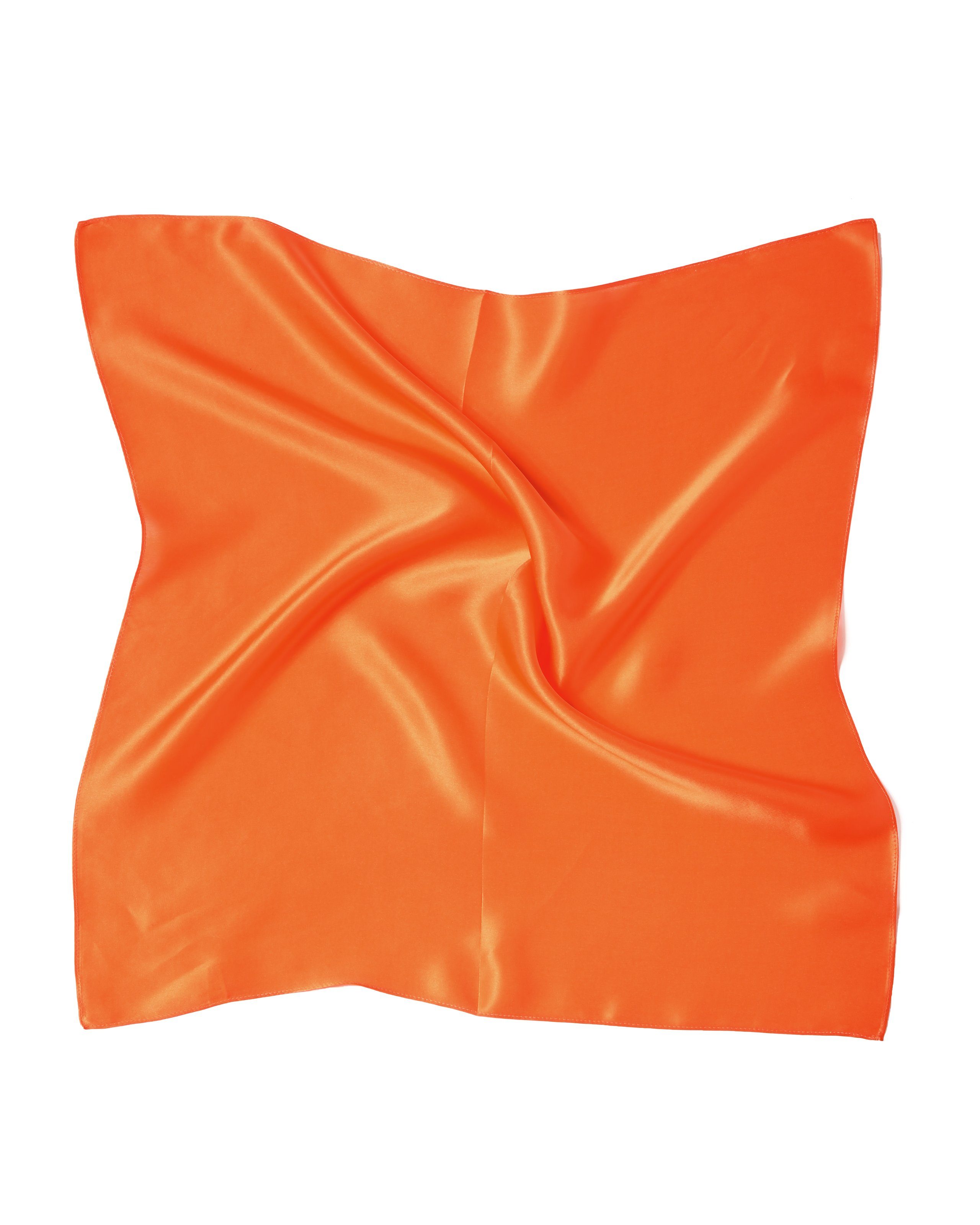 MayTree Seidentuch quadratisch einfarbig 53x53cm Nickituch, Bandana-Schal, (Stück), 100% Seide