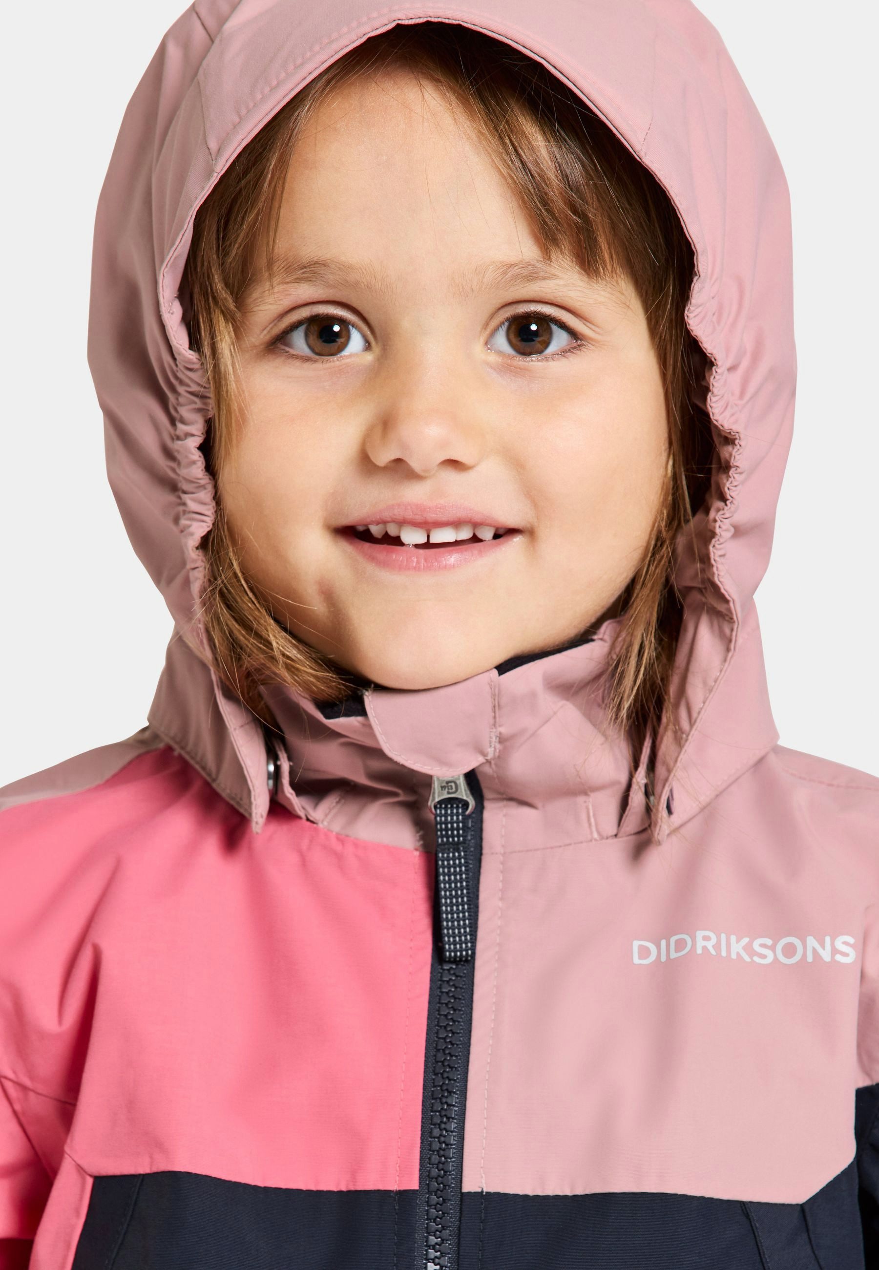 Didriksons Regenjacke Übergangsjacke Für Kinder wasserdicht winddicht atmungsaktiv PILVI mit Kapuze mit Taschen