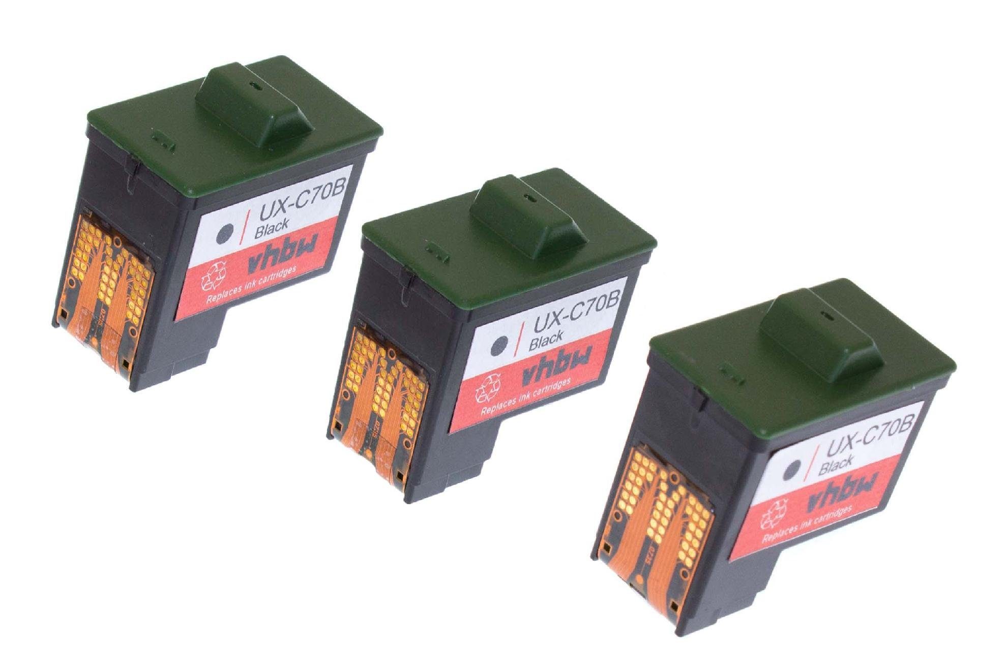 Tintenpatrone UX-BD80RA, UX-BD80, Drucker UX-BA55, UX-BA55DE, vhbw für UX-BA50RA, Sharp & Kopierer UX-BD80DE, Tintenstrahldrucker) (passend UX-BD90